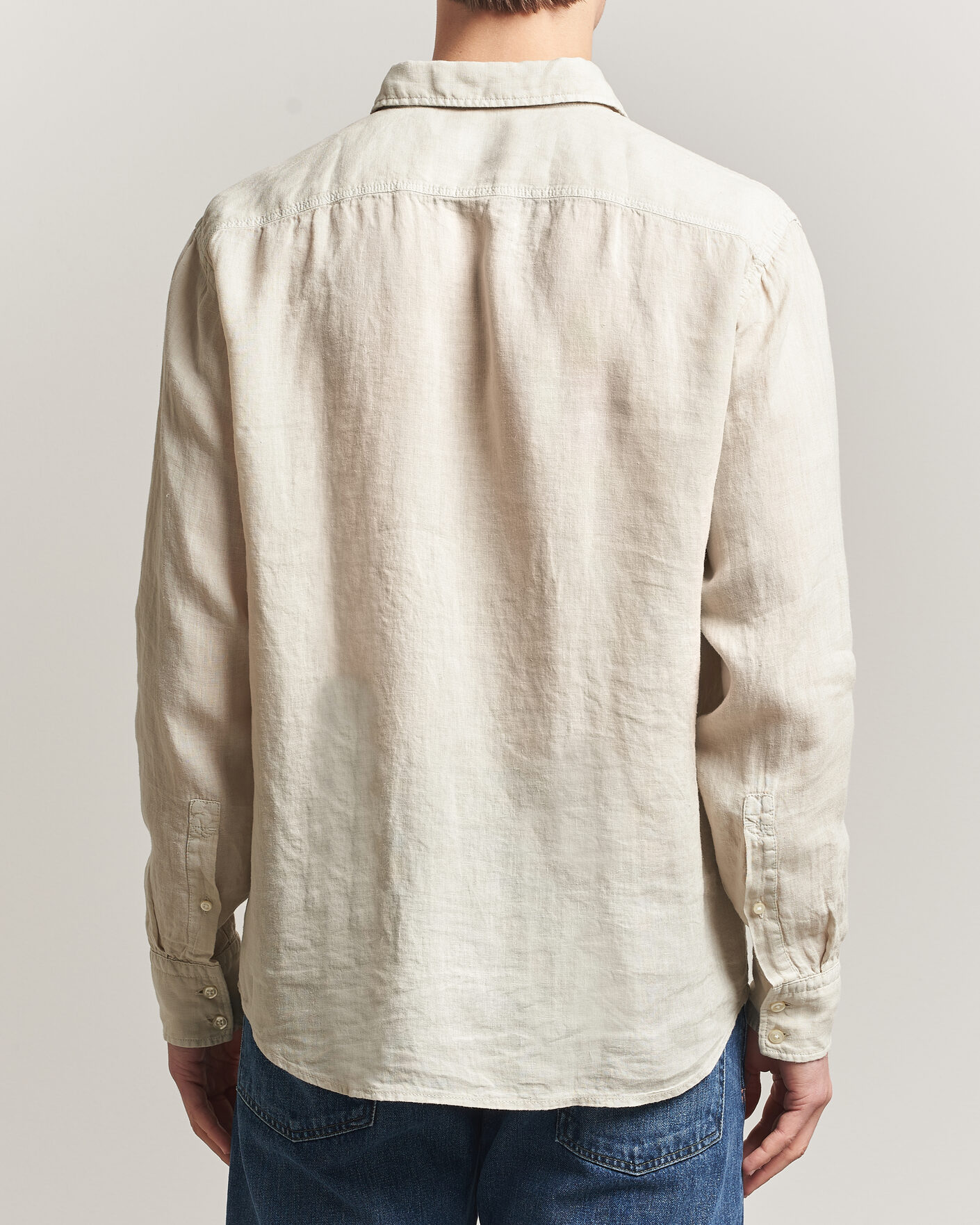 Uomini | Camicie | BOSS ORANGE | Relegant Linen Shirt Light Beige