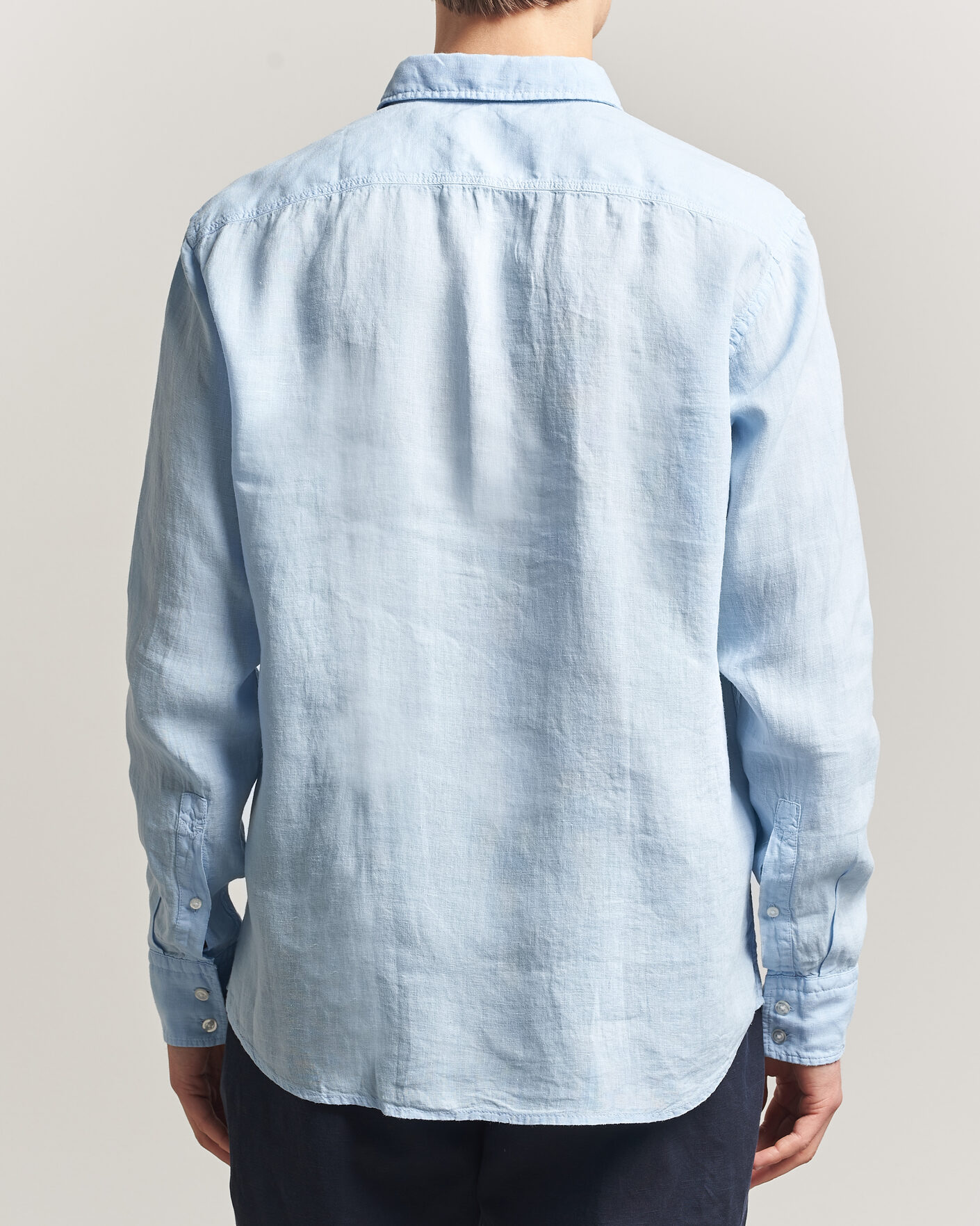 Uomini | Camicie | BOSS ORANGE | Relegant Linen Shirt Light Blue