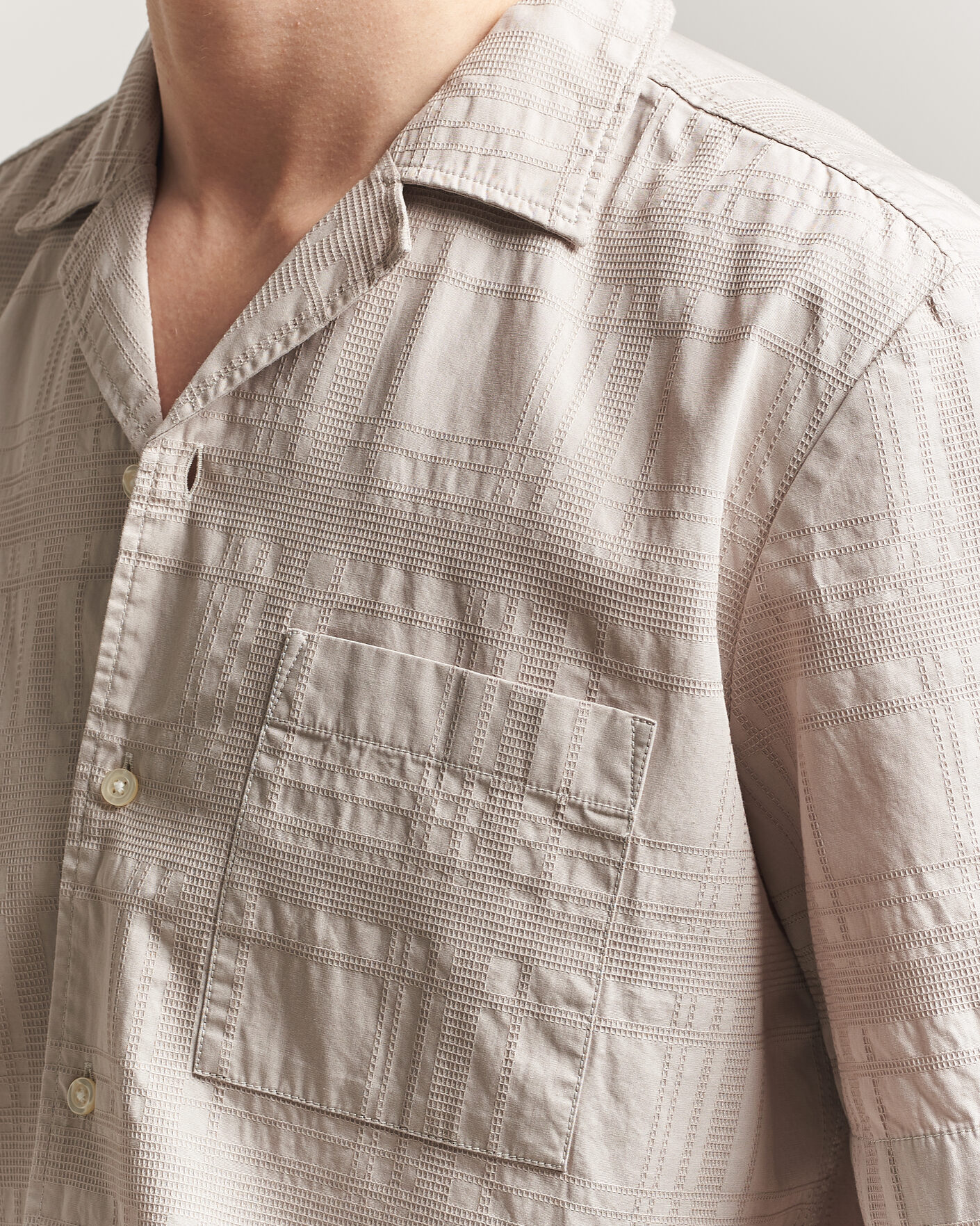 Uomini | Camicie | BOSS ORANGE | Rayer Cotton Resort Shirt Beige