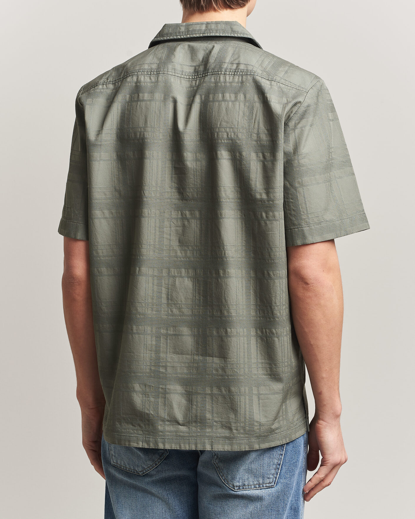 Uomini | Camicie | BOSS ORANGE | Rayer Cotton Resort Shirt Open Grey