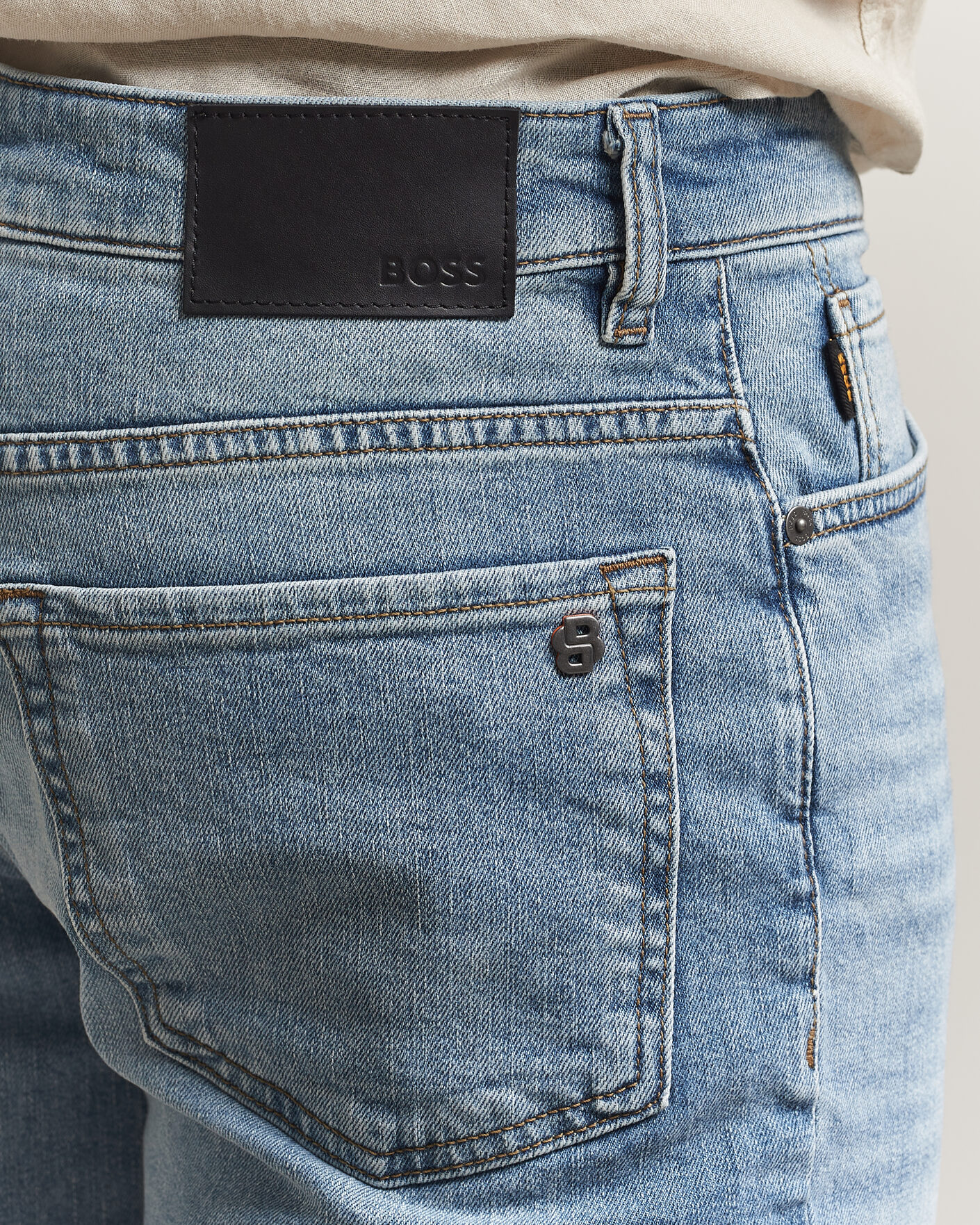 Uomini | Pantaloncini | BOSS ORANGE | Re.Maine Denim Shorts Light Blue