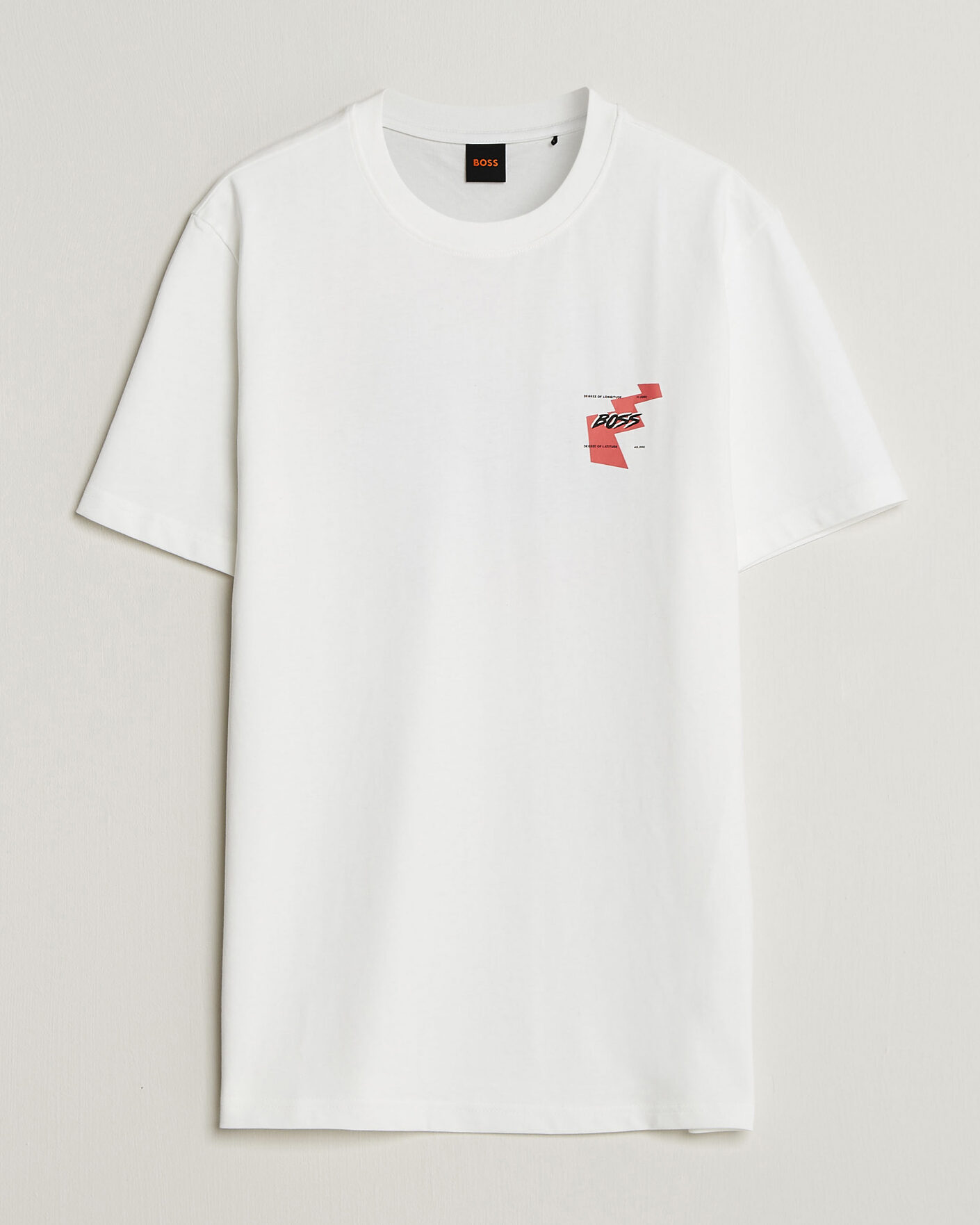 Uomini | T-shirt | BOSS ORANGE | Movement Printed Crew Neck T-Shirt Natural