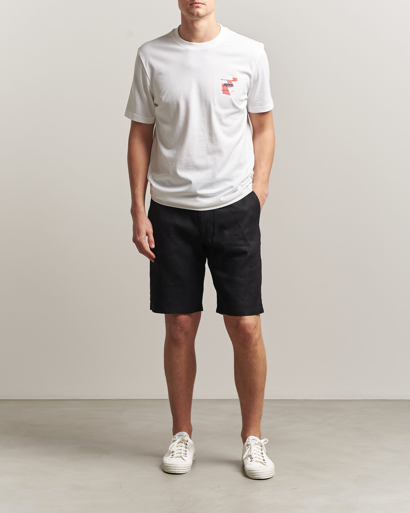 Uomini | T-shirt | BOSS ORANGE | Movement Printed Crew Neck T-Shirt Natural