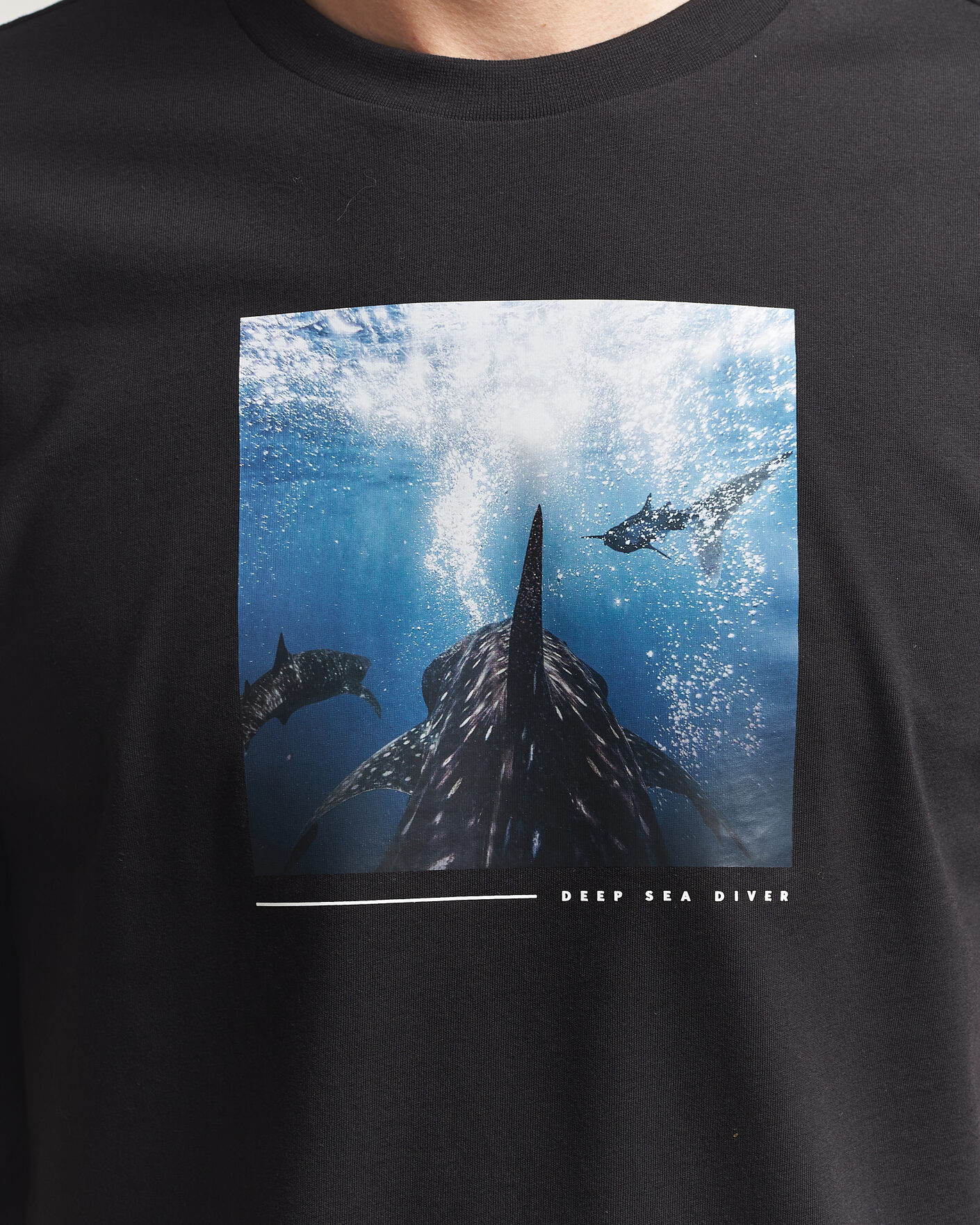 Uomini | T-shirt | BOSS ORANGE | Creature Printed Crew Neck T-Shirt Black