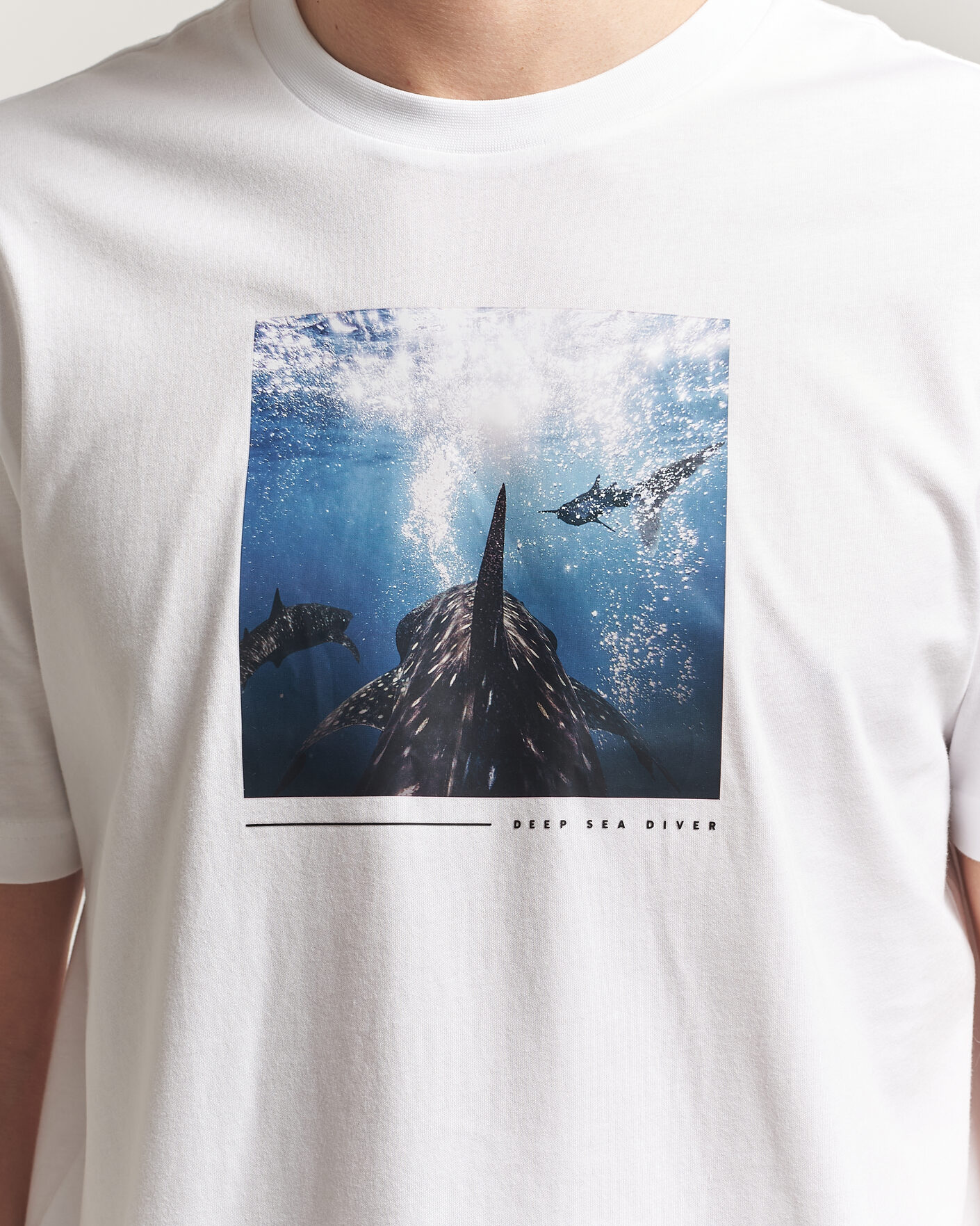 Uomini | T-shirt | BOSS ORANGE | Creature Printed Crew Neck T-Shirt Natural