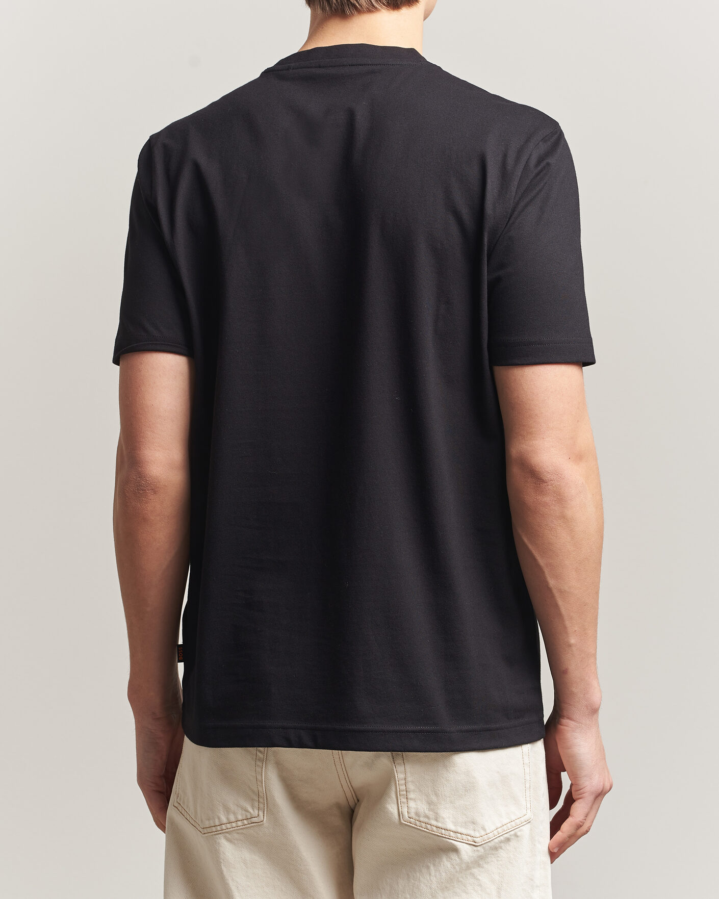 Uomini | T-shirt | BOSS ORANGE | DJ Printed Crew Neck T-Shirt Black