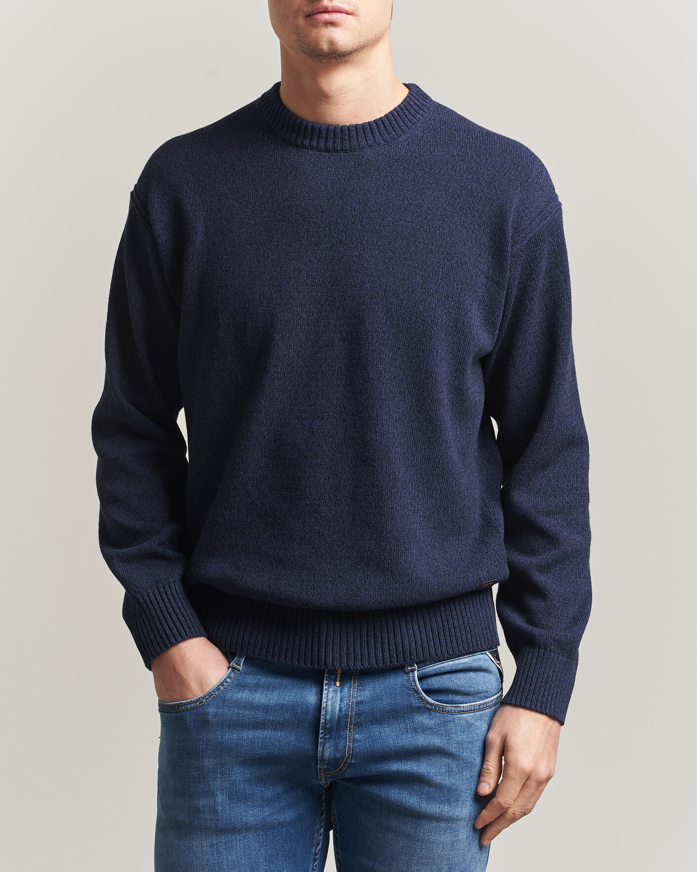 Uomini | Maglieria | BOSS ORANGE | Kerlino Knitted Sweater Dark Blue
