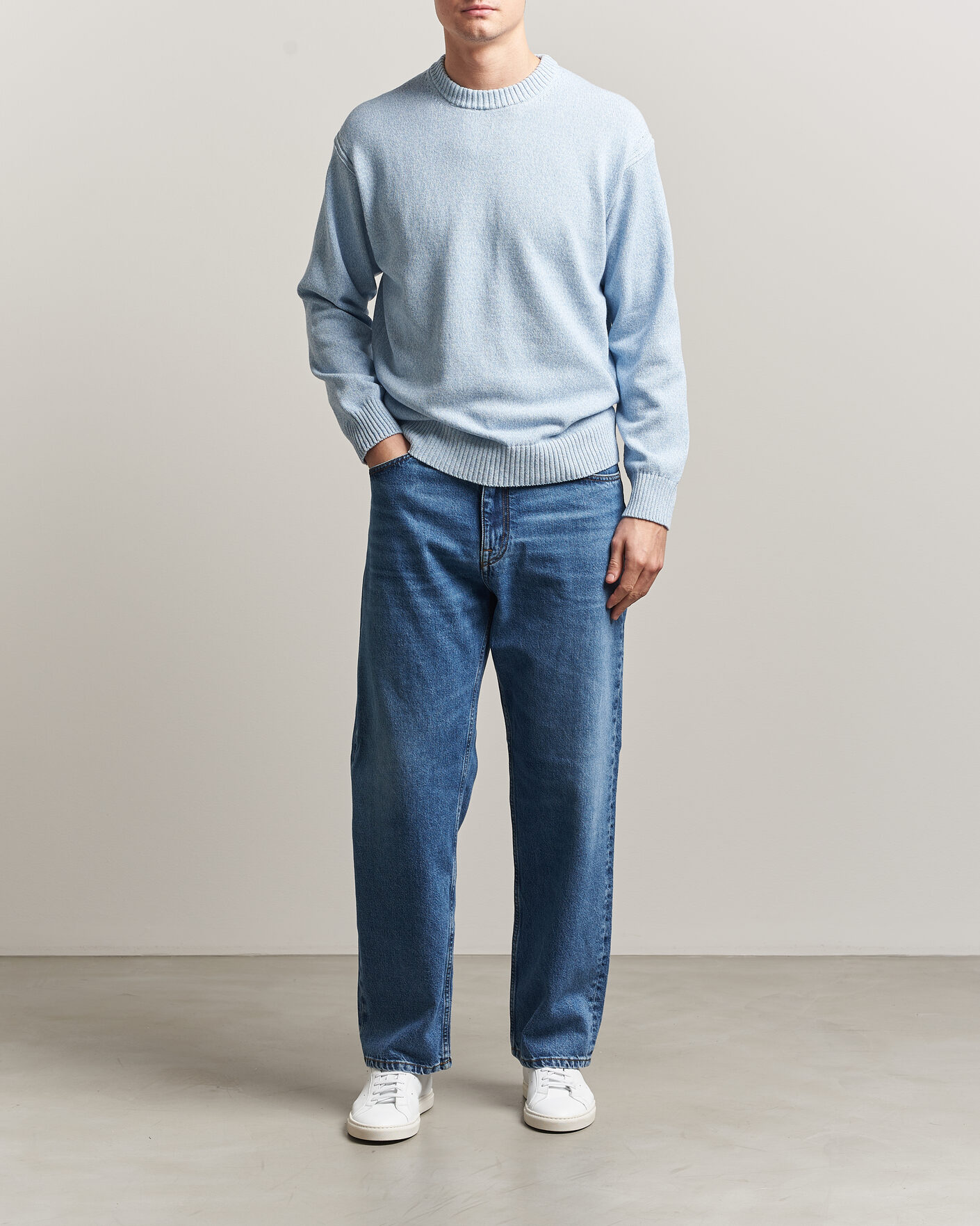 Uomini | Maglieria | BOSS ORANGE | Kerlino Knitted Sweater Light Blue