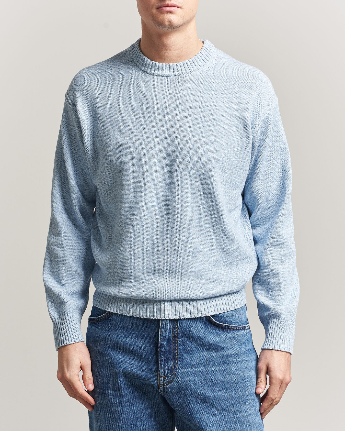 Uomini | Maglieria | BOSS ORANGE | Kerlino Knitted Sweater Light Blue