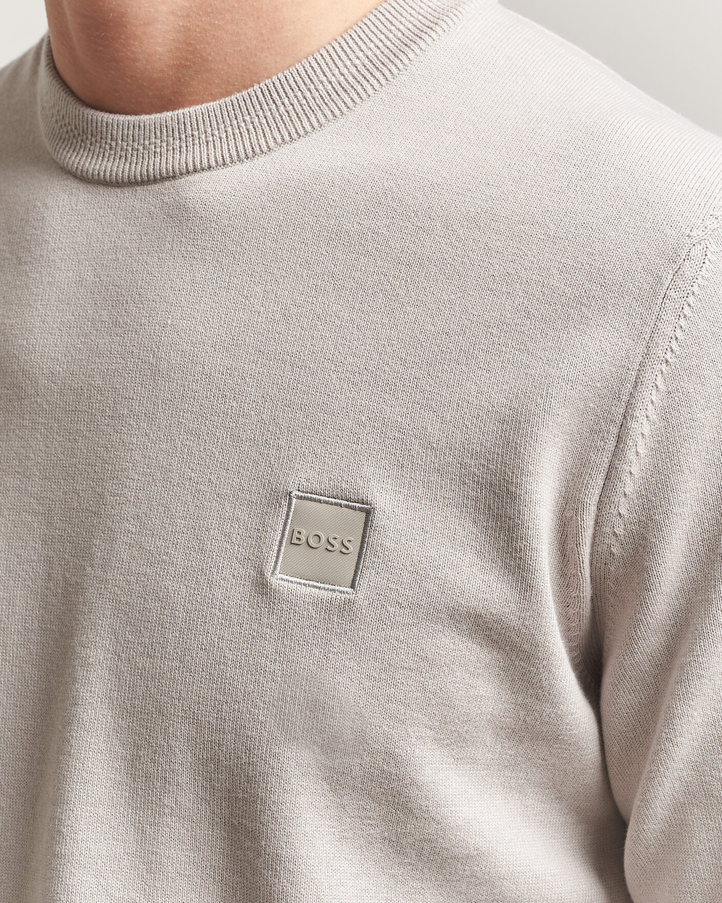 Uomini | Maglieria | BOSS ORANGE | Kanovano Knitted Sweater Beige