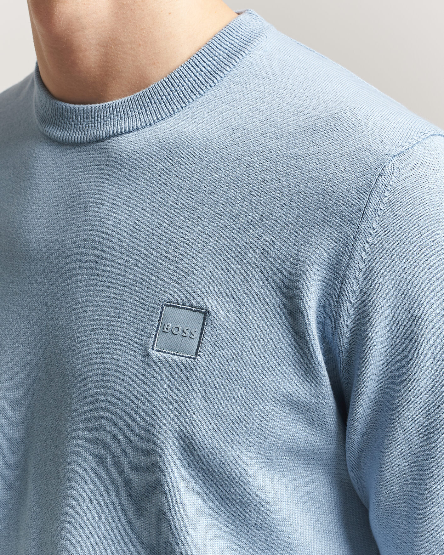 Uomini | Maglieria | BOSS ORANGE | Kanovano Knitted Sweater Light Blue