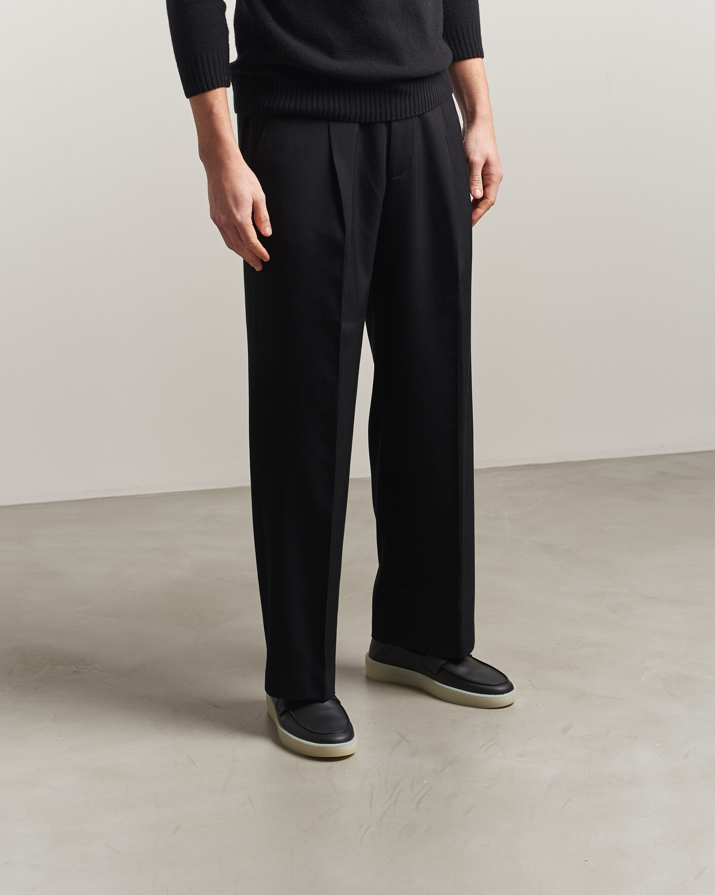 Uomini | Mocassini | BOSS BLACK | Randal Leather Loafer Black