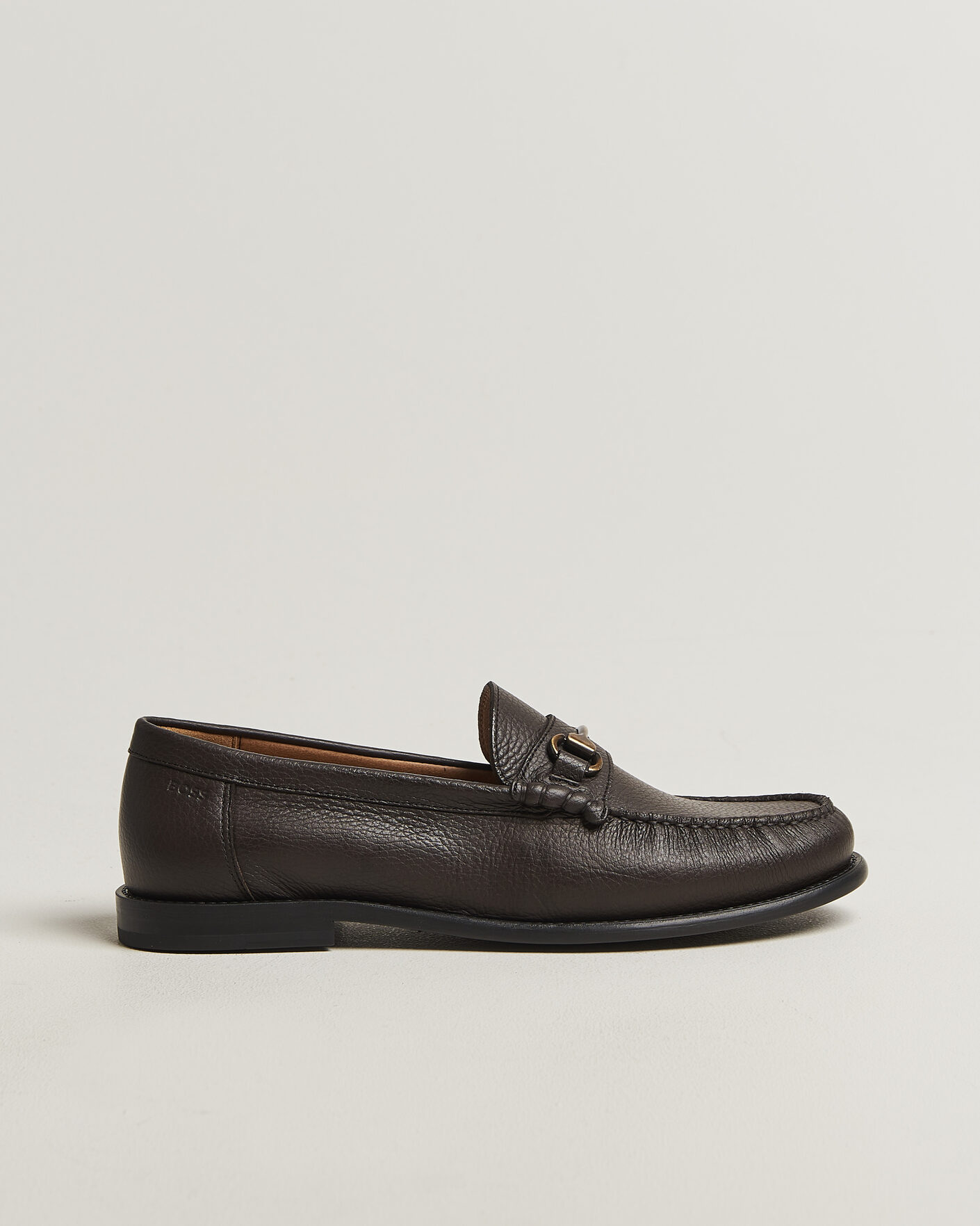 Uomini | Mocassini | BOSS BLACK | Tevan Leather Moccasin Dark Brown