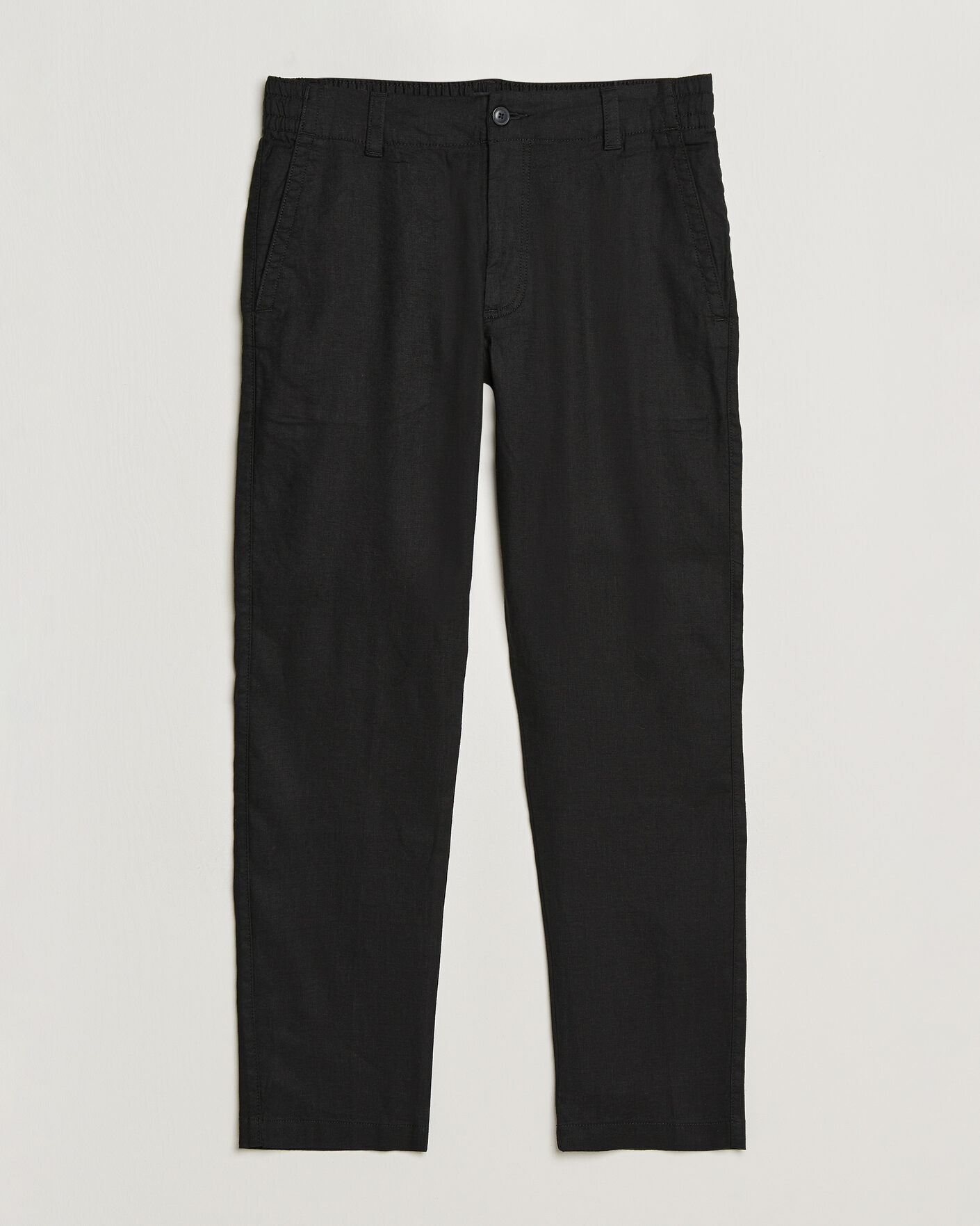 Uomini | Pantaloni | BOSS ORANGE | Sanderson Linen Pants Black