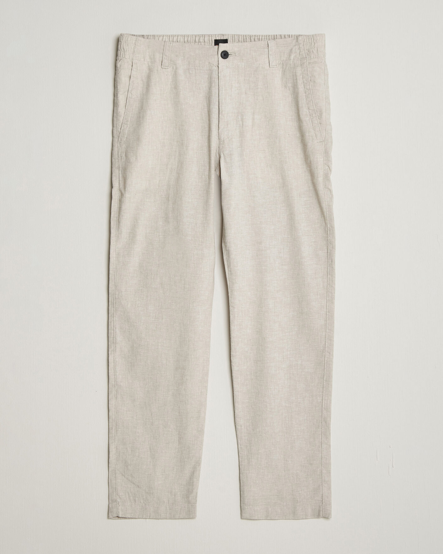 Uomini | Pantaloni | BOSS ORANGE | Sanderson Linen Pants Open Grey