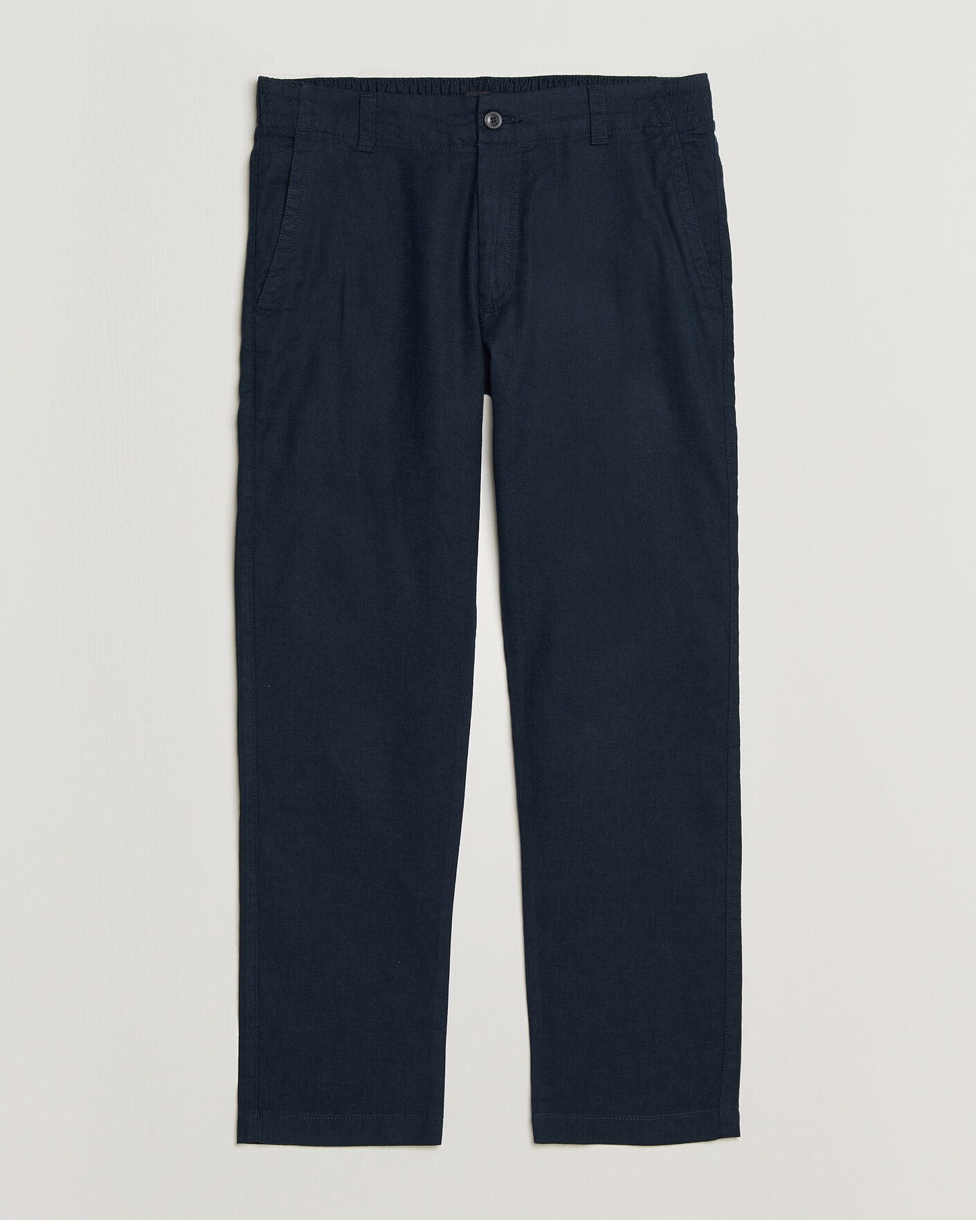 Uomini | Pantaloni | BOSS ORANGE | Sanderson Linen Pants Dark Blue