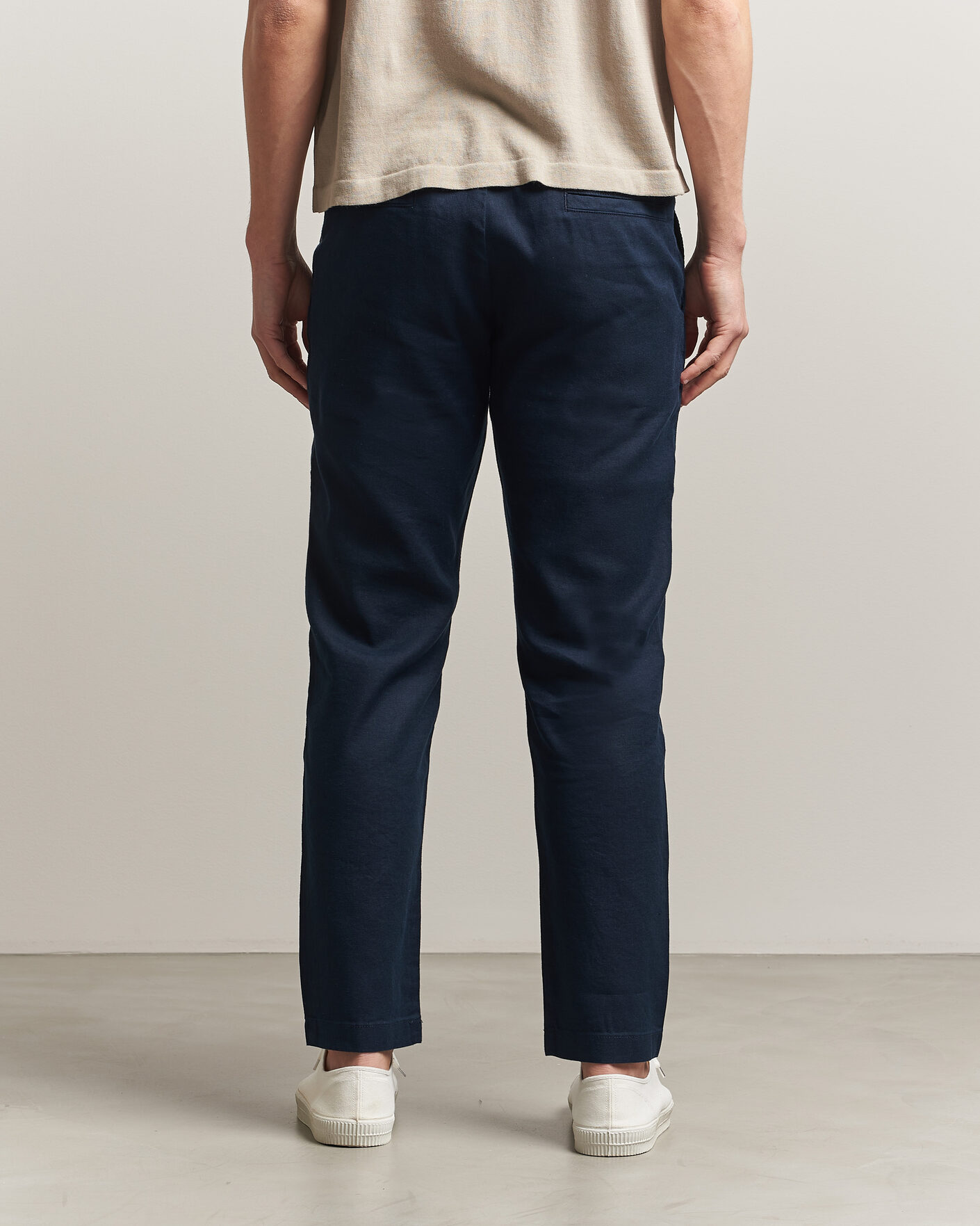 Uomini | Pantaloni | BOSS ORANGE | Sanderson Linen Pants Dark Blue