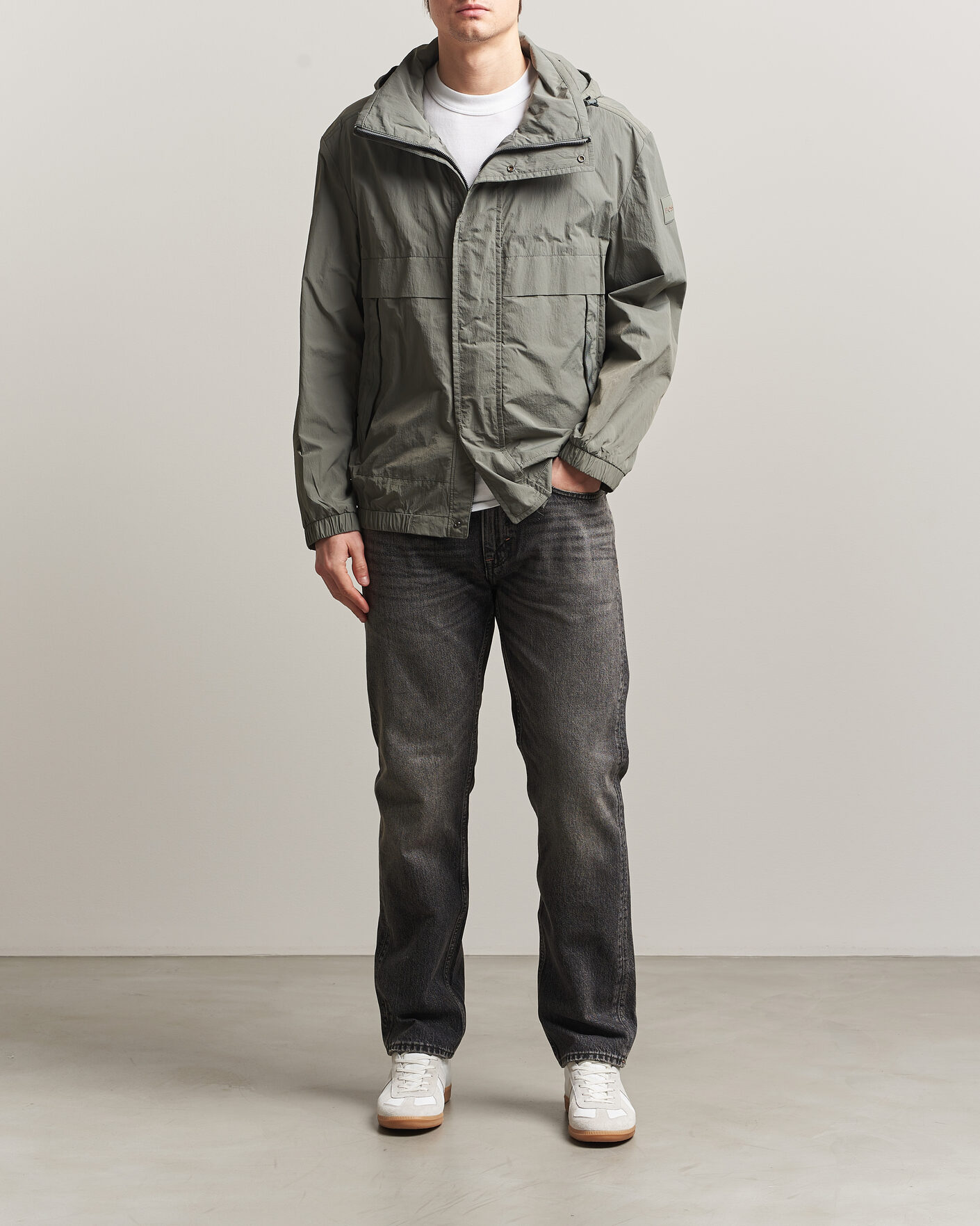 Uomini | Giacche | BOSS ORANGE | Oberle Hooded Jacket Green