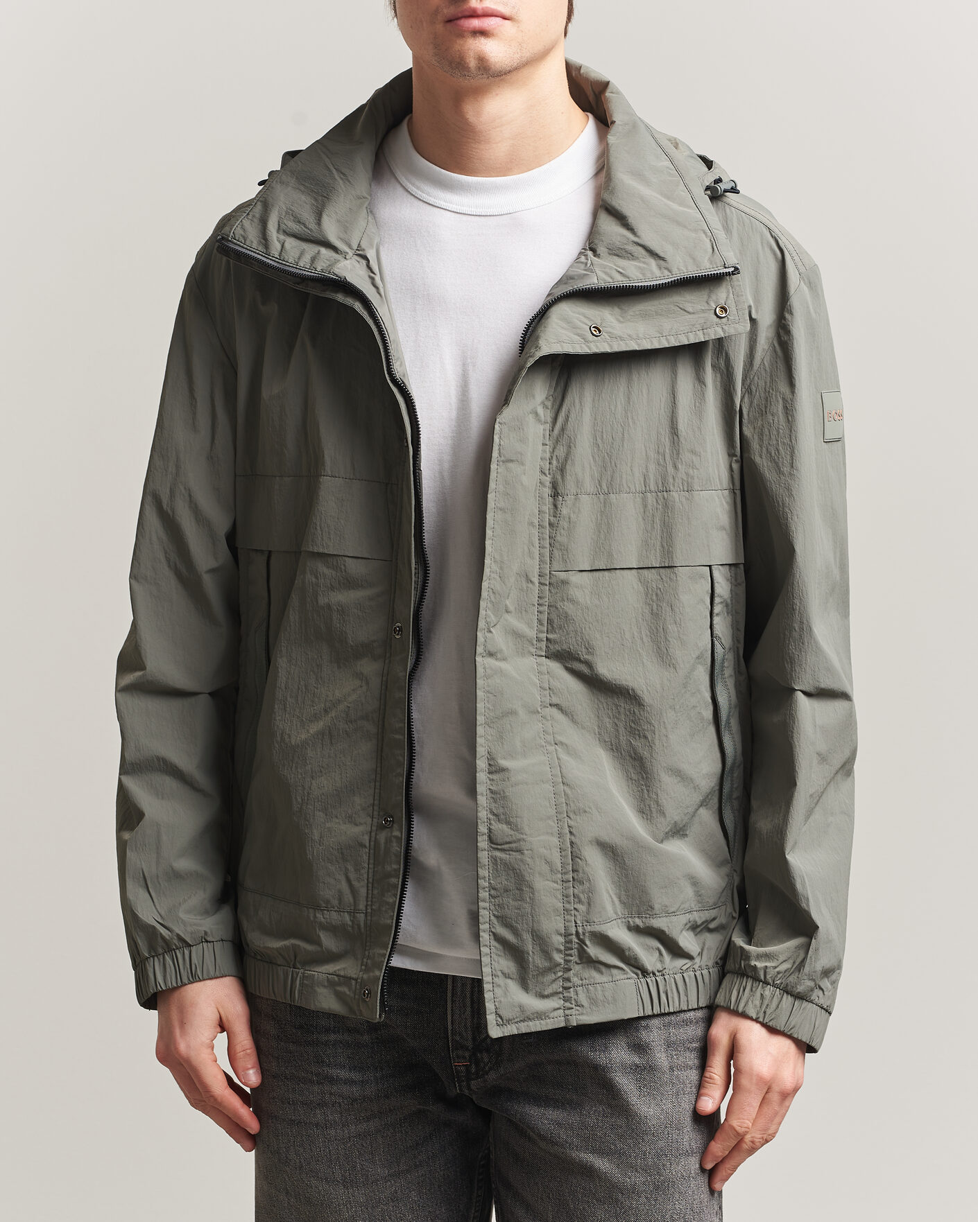 Uomini | Giacche | BOSS ORANGE | Oberle Hooded Jacket Green