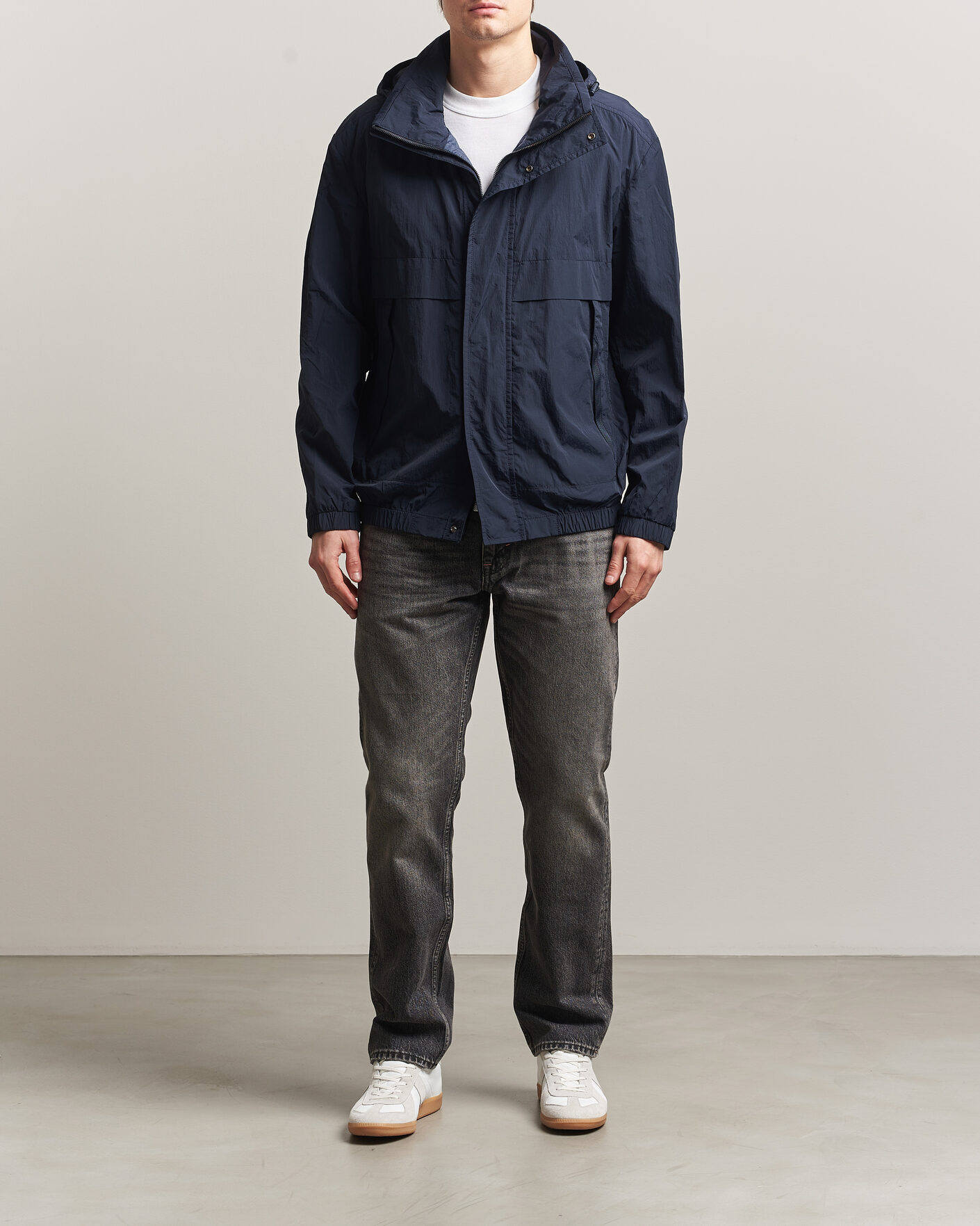 Uomini | Giacche | BOSS ORANGE | Oberle Hooded Jacket Dark Blue