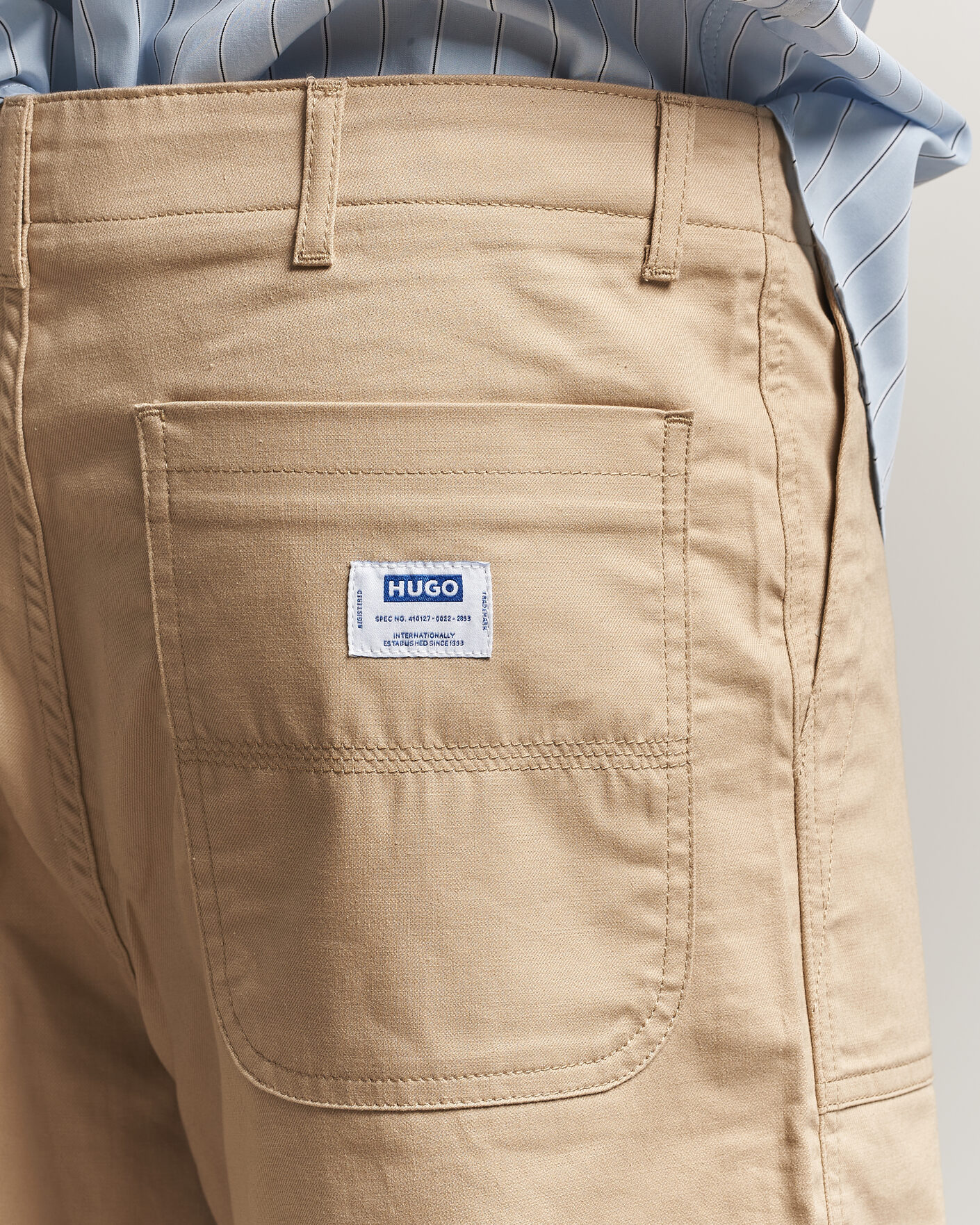 Uomini | Pantaloncini | HUGO | Gutwin Workwear Shorts Medium Beige