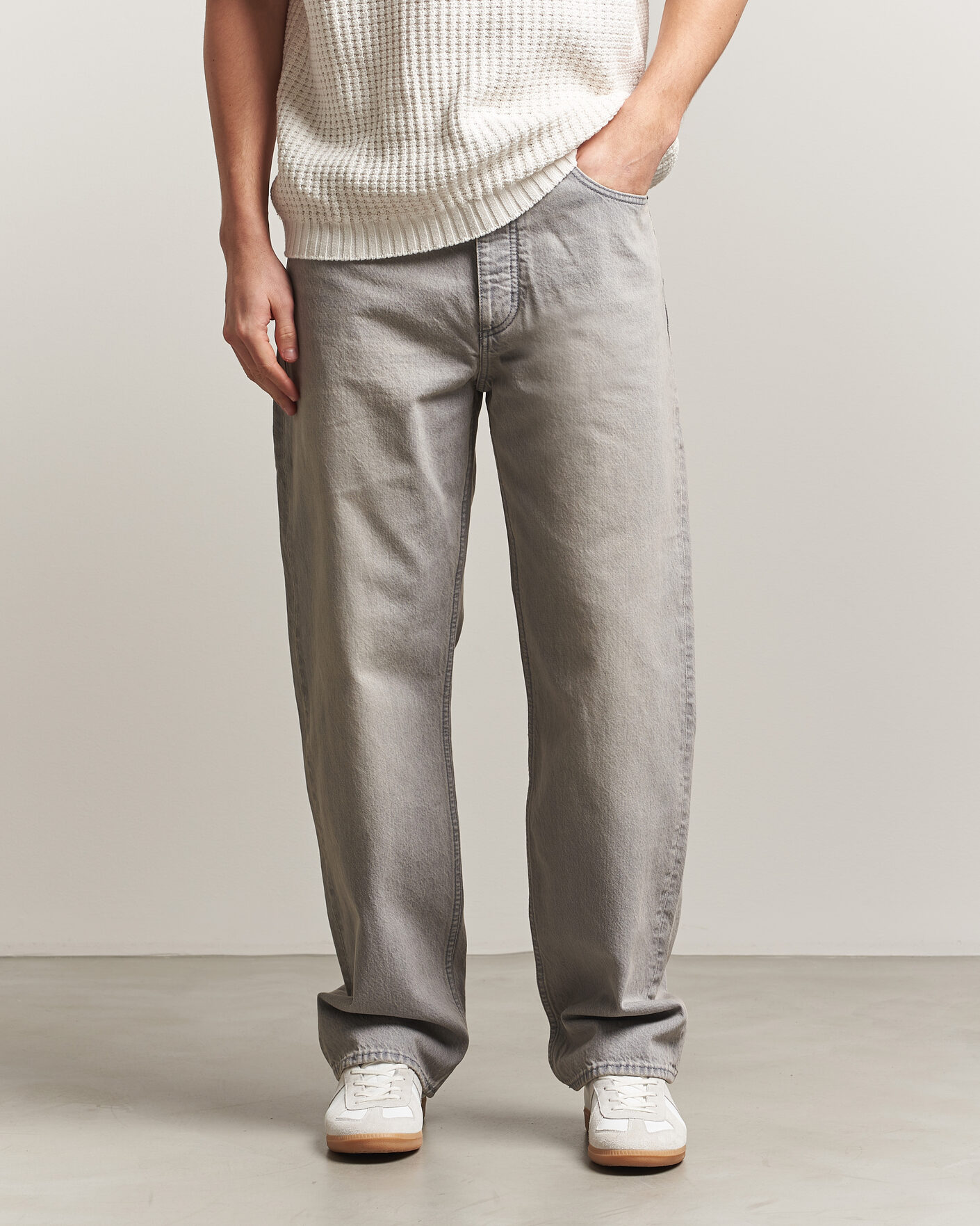 Uomini | Camicie | HUGO | Nate Baggy Fit Jeans Medium Grey