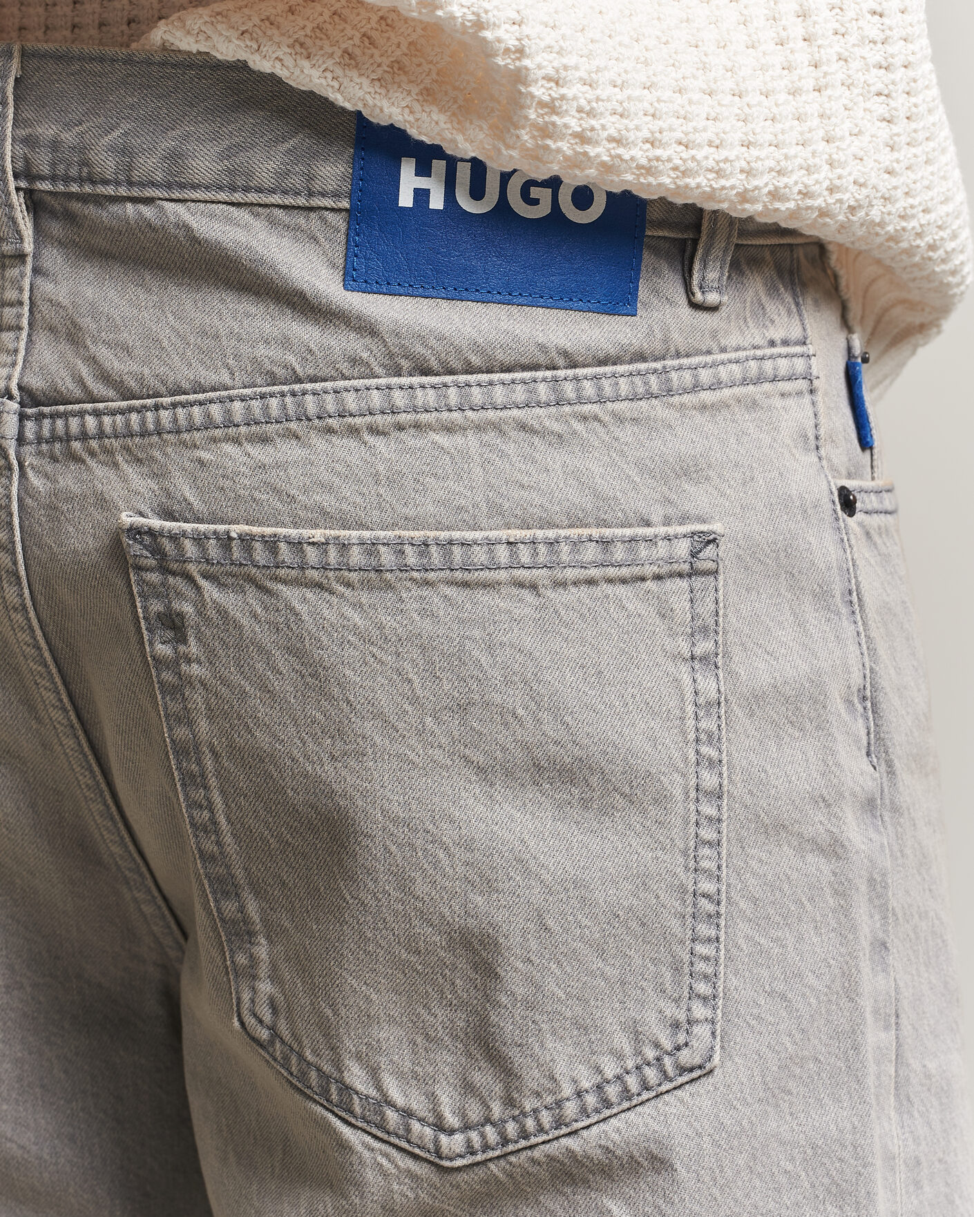 Uomini | Jeans | HUGO | Nate Baggy Fit Jeans Medium Grey