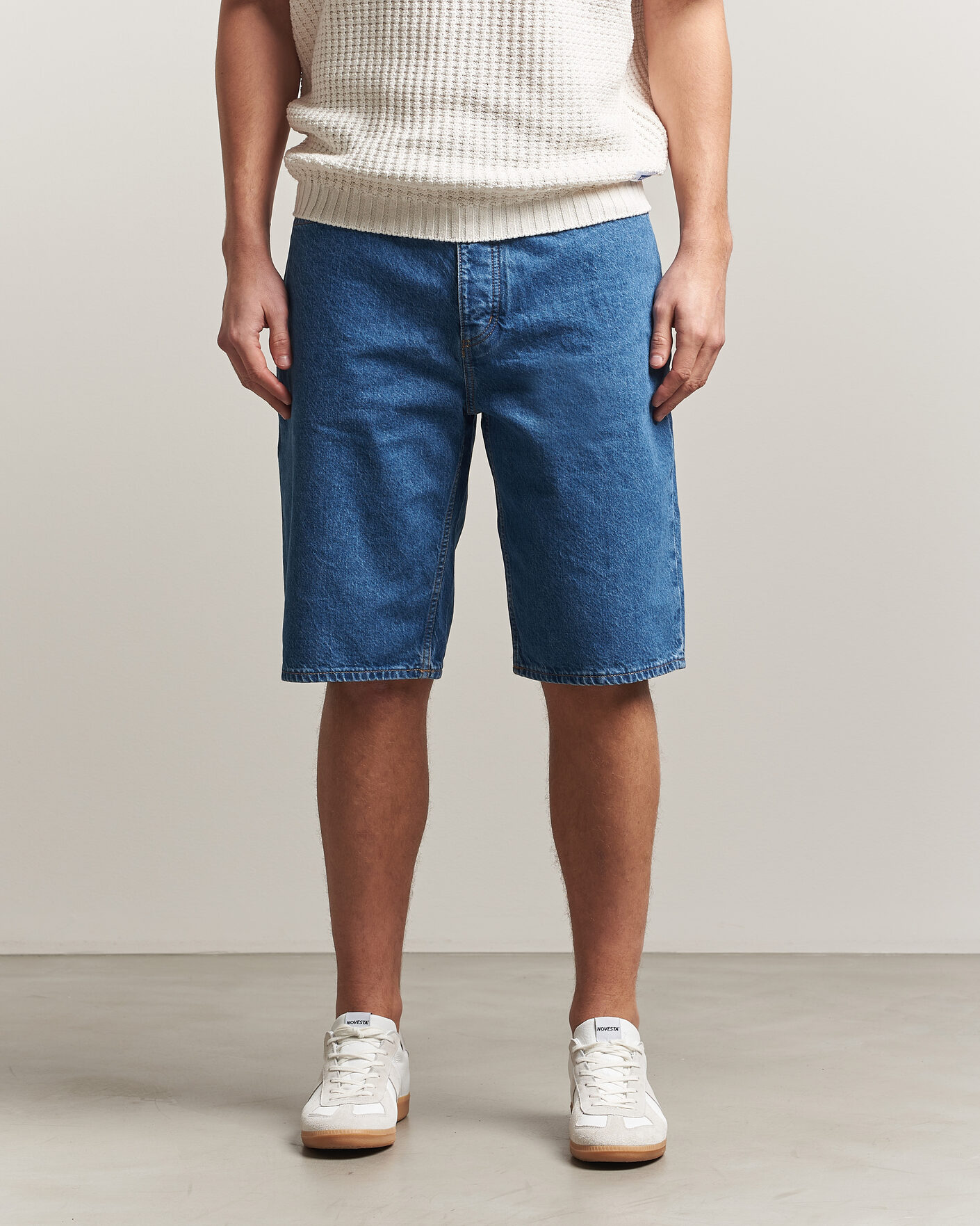 Uomini | Pantaloncini | HUGO | Skate Denim Shorts Medium Blue