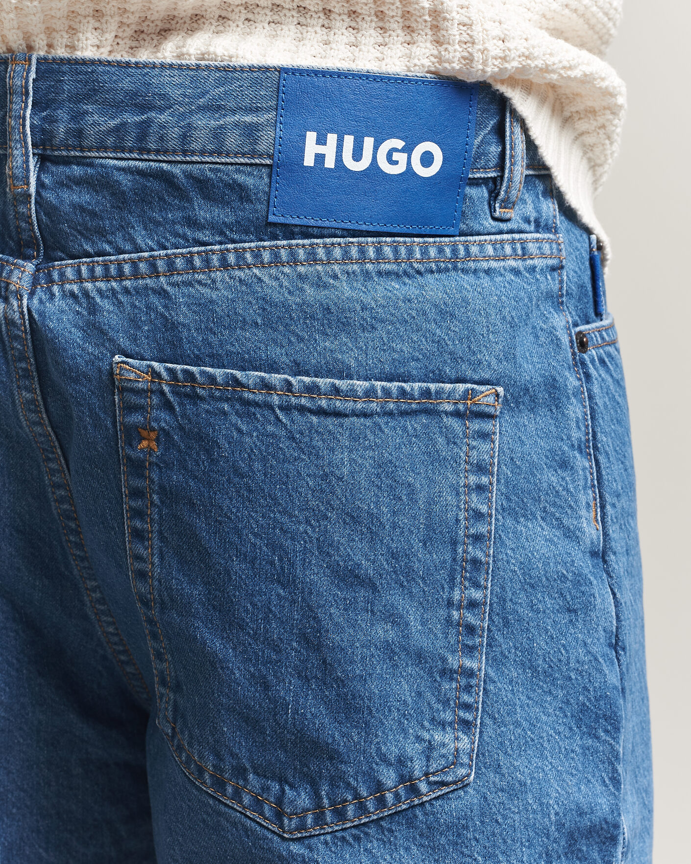 Uomini | Pantaloncini | HUGO | Skate Denim Shorts Medium Blue