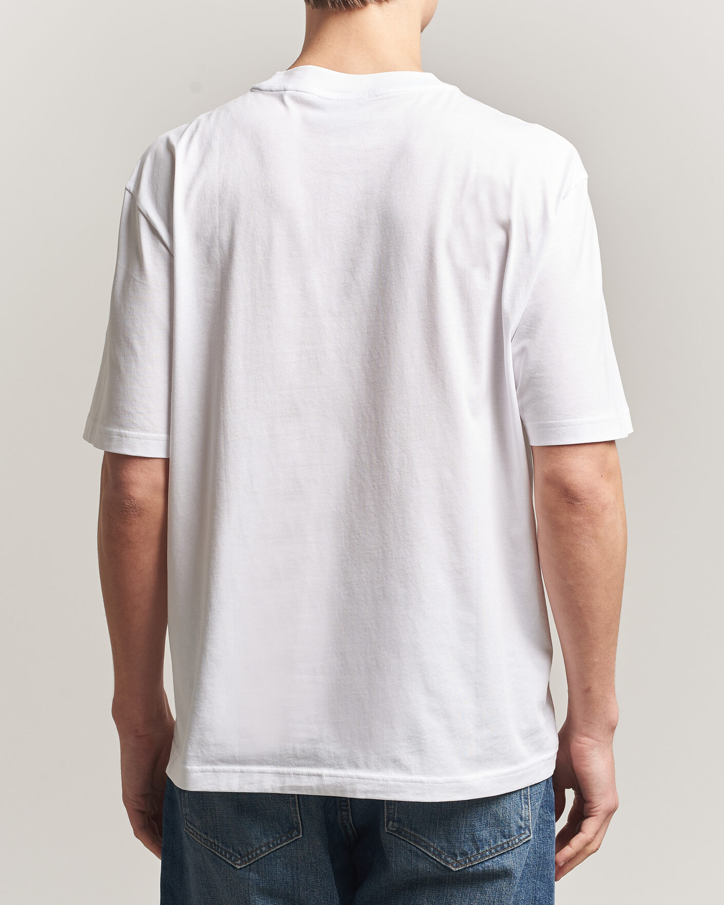 Uomini | T-shirt | HUGO | Norizom Printed Crew Neck T-Shirt White