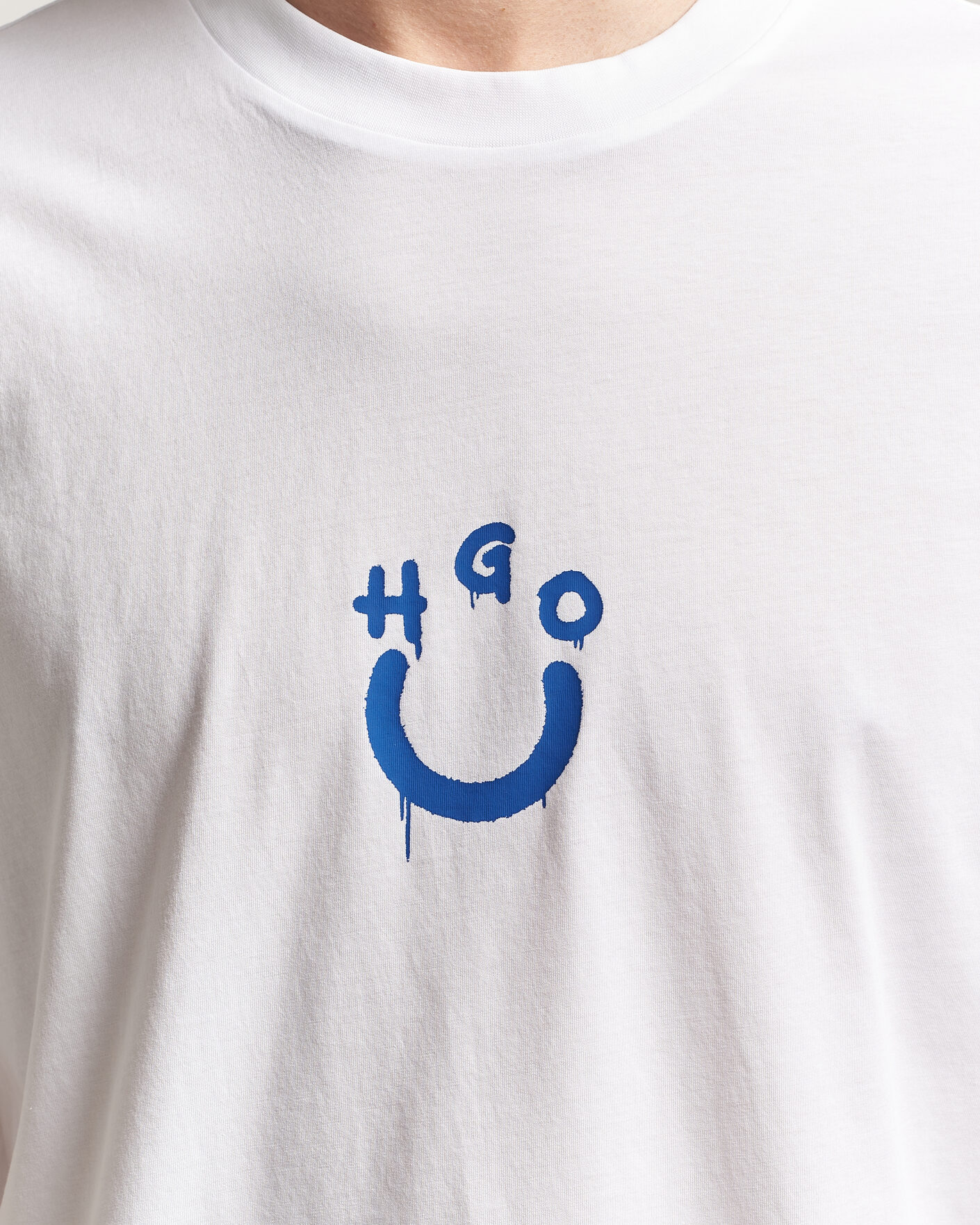 Uomini | T-shirt | HUGO | Norizom Printed Crew Neck T-Shirt White