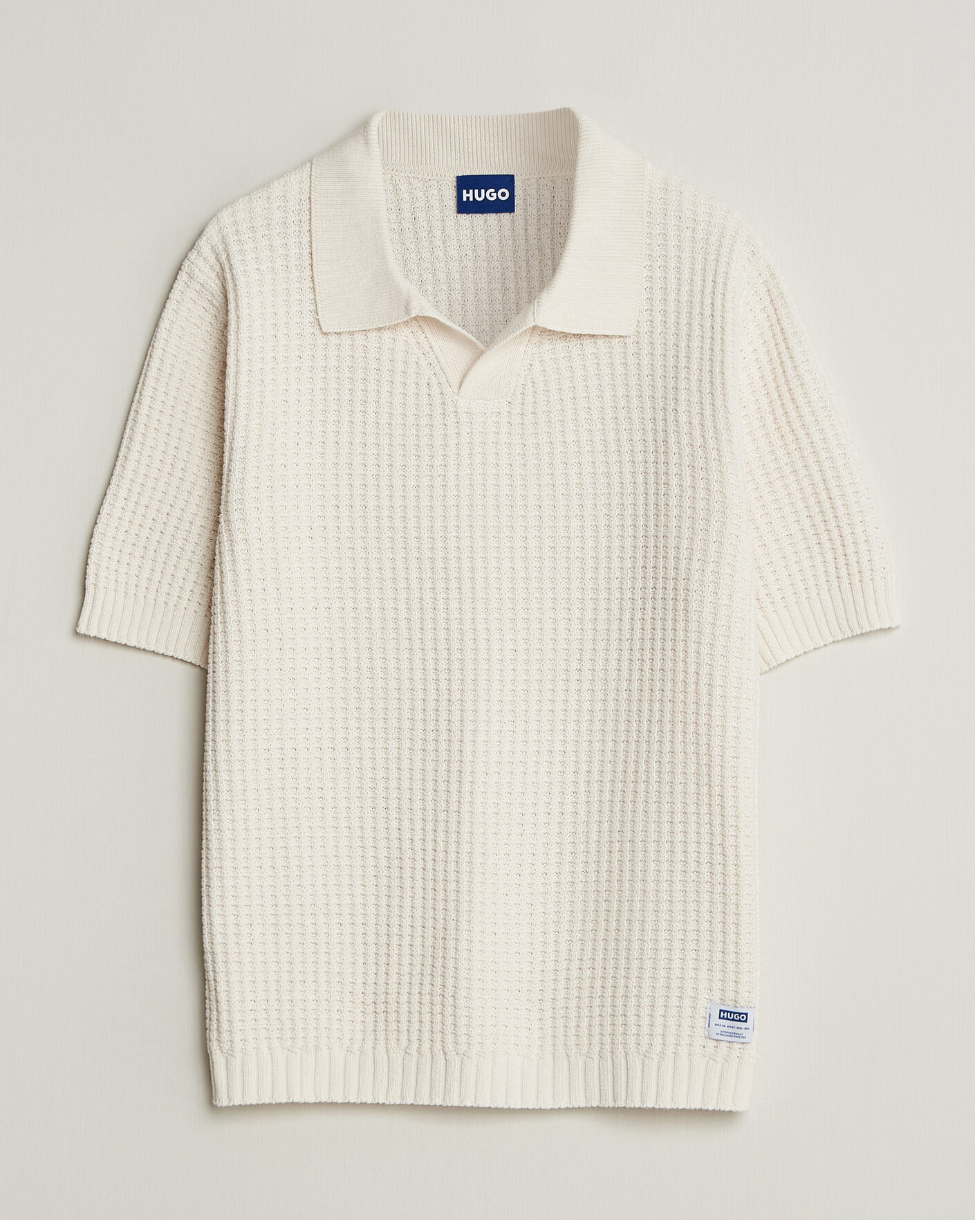 Uomini | Polo | HUGO | Spero Knitted Polo Open White