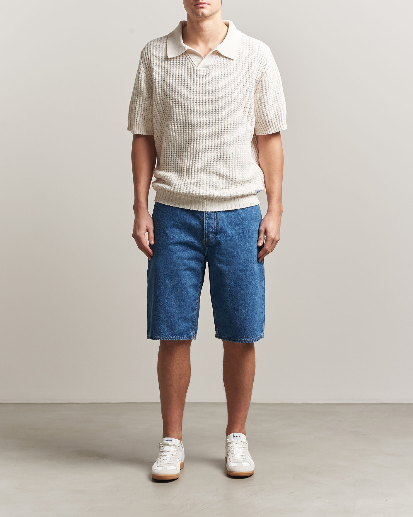 Uomini | Polo | HUGO | Spero Knitted Polo Open White
