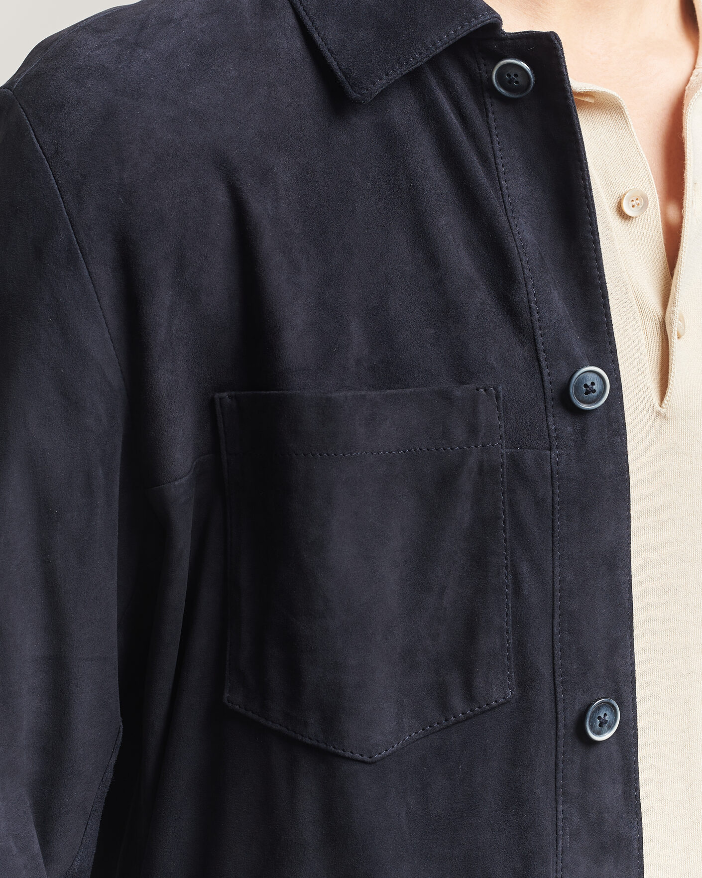 Uomini | Giacche | BOSS CAMEL | Mando Suede Jacket Dark Blue