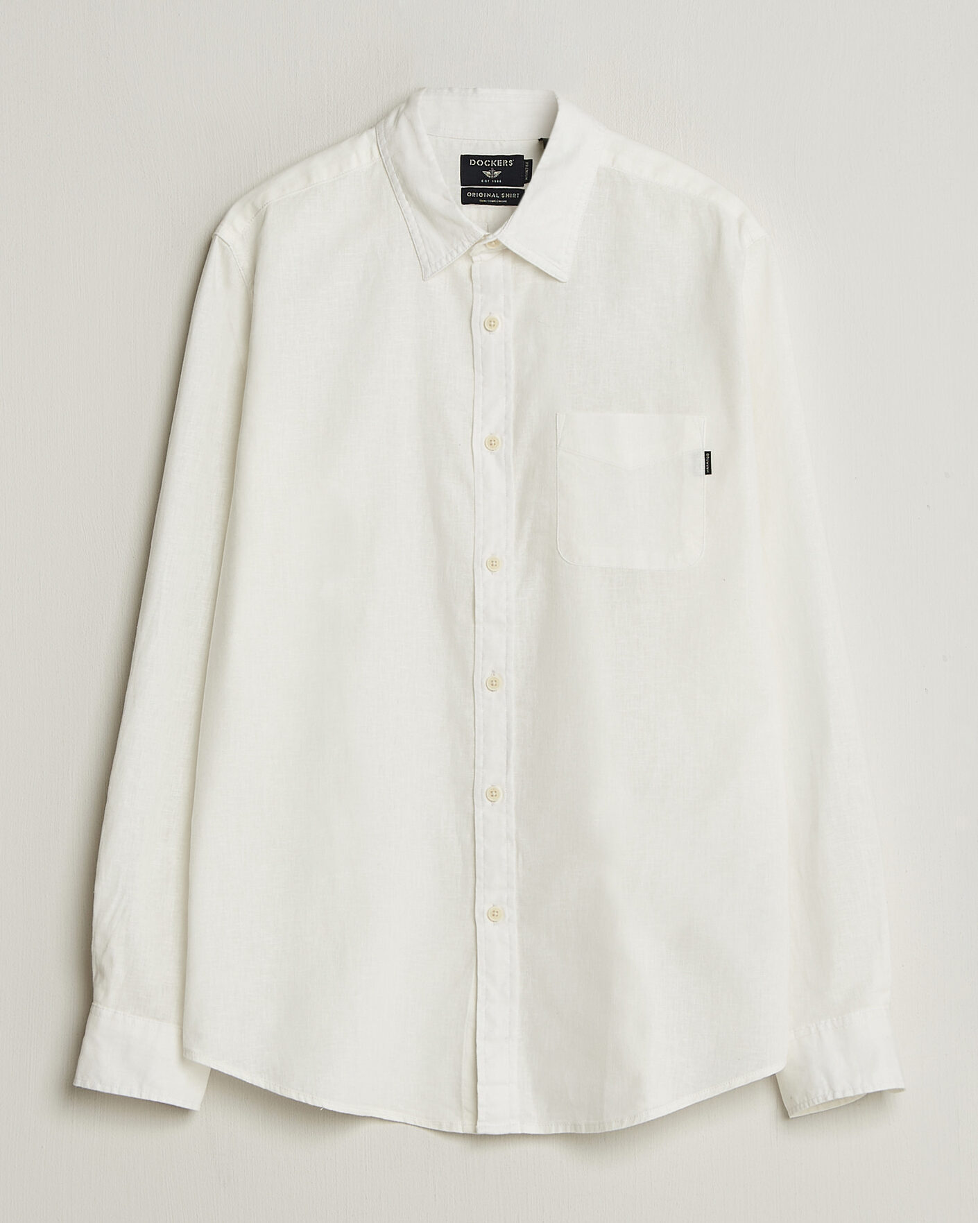 Uomini | Camicie | Dockers | Slim Linen/Cotton Shirt Undyed