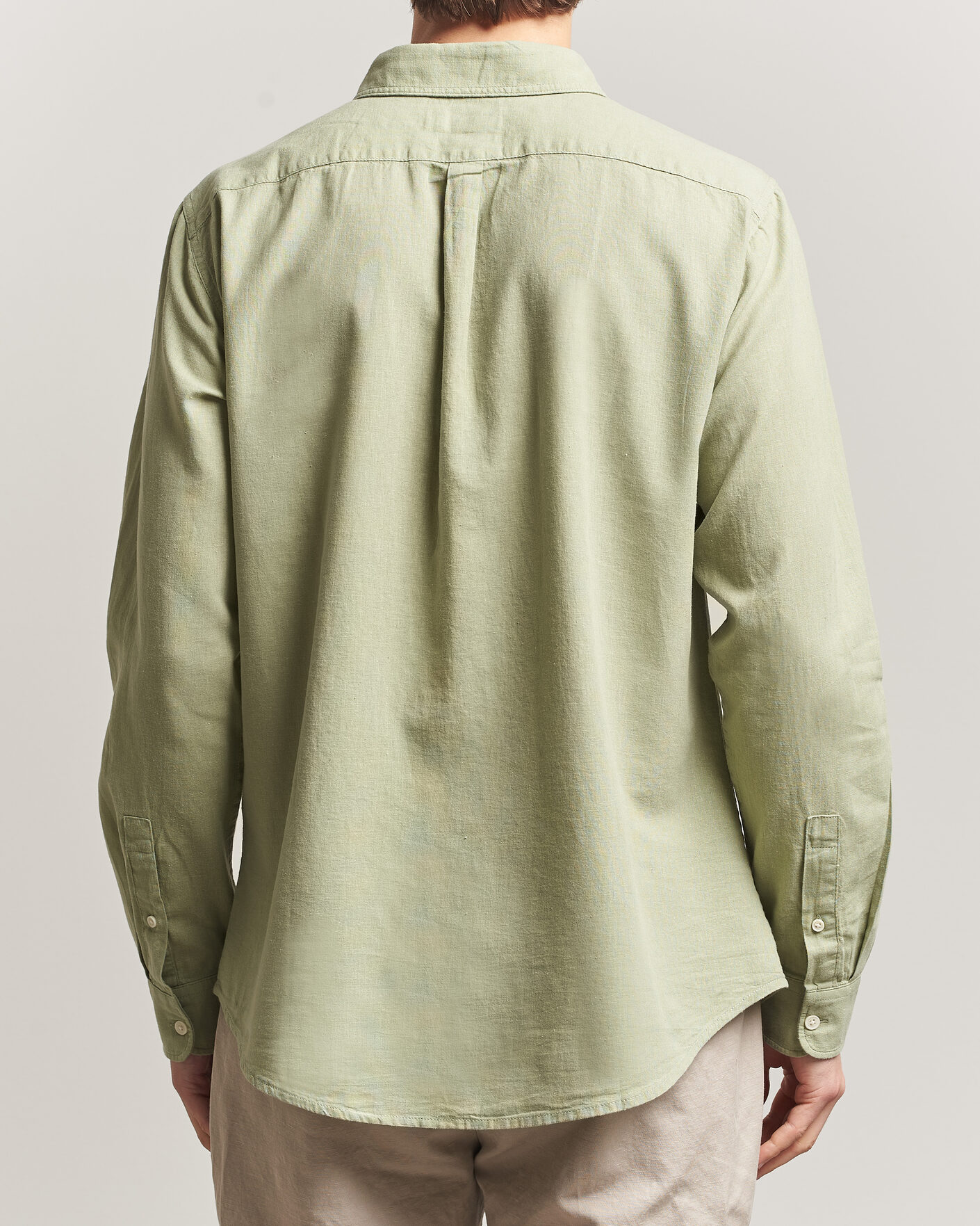 Uomini | Camicie | Dockers | Slim Linen/Cotton Shirt Tea
