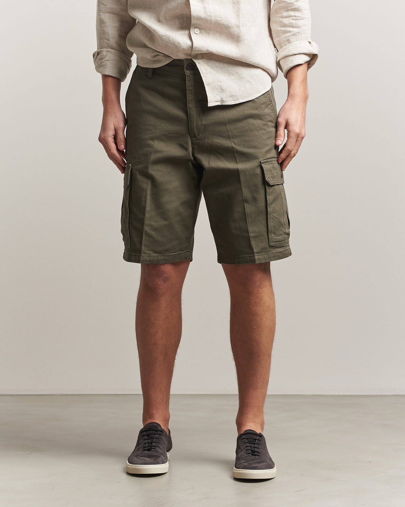 Uomini | Pantaloncini | Dockers | Straight Cargo Shorts Earth Moss