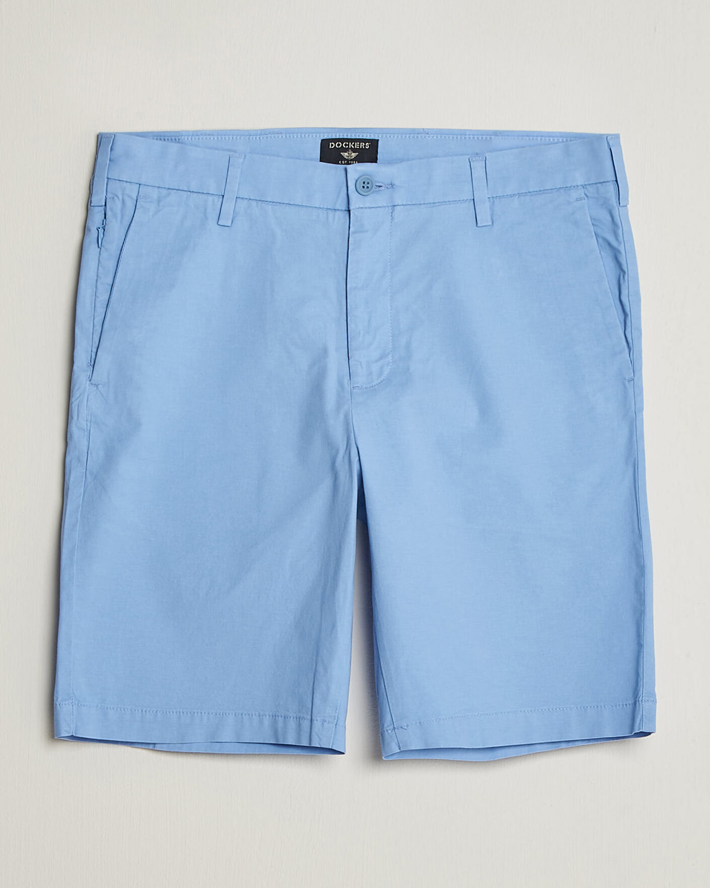 Uomini | Pantaloncini | Dockers | Slim Cotton/Linen Shorts Vista Blue