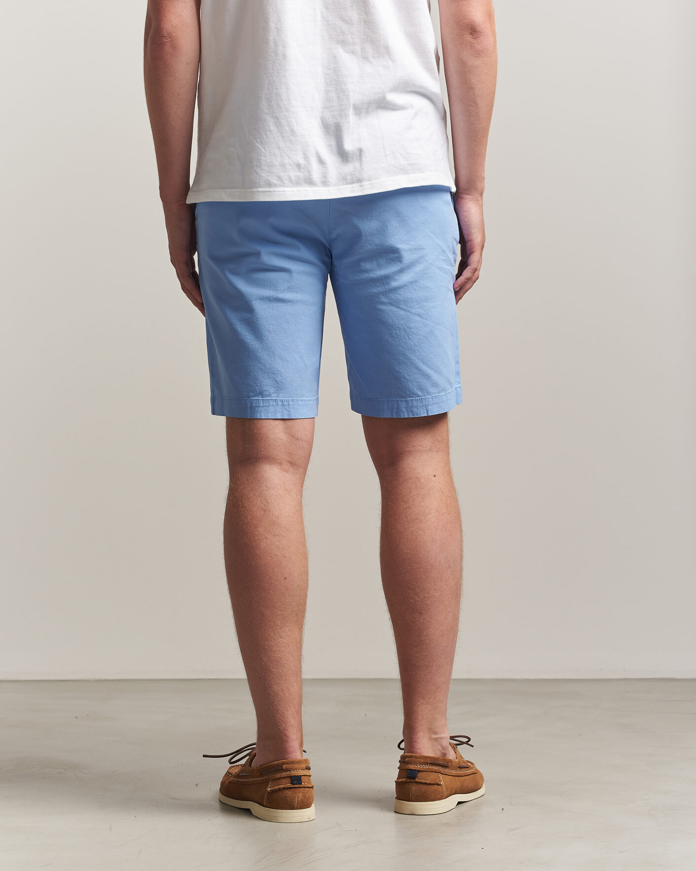Uomini | Pantaloncini | Dockers | Slim Cotton/Linen Shorts Vista Blue