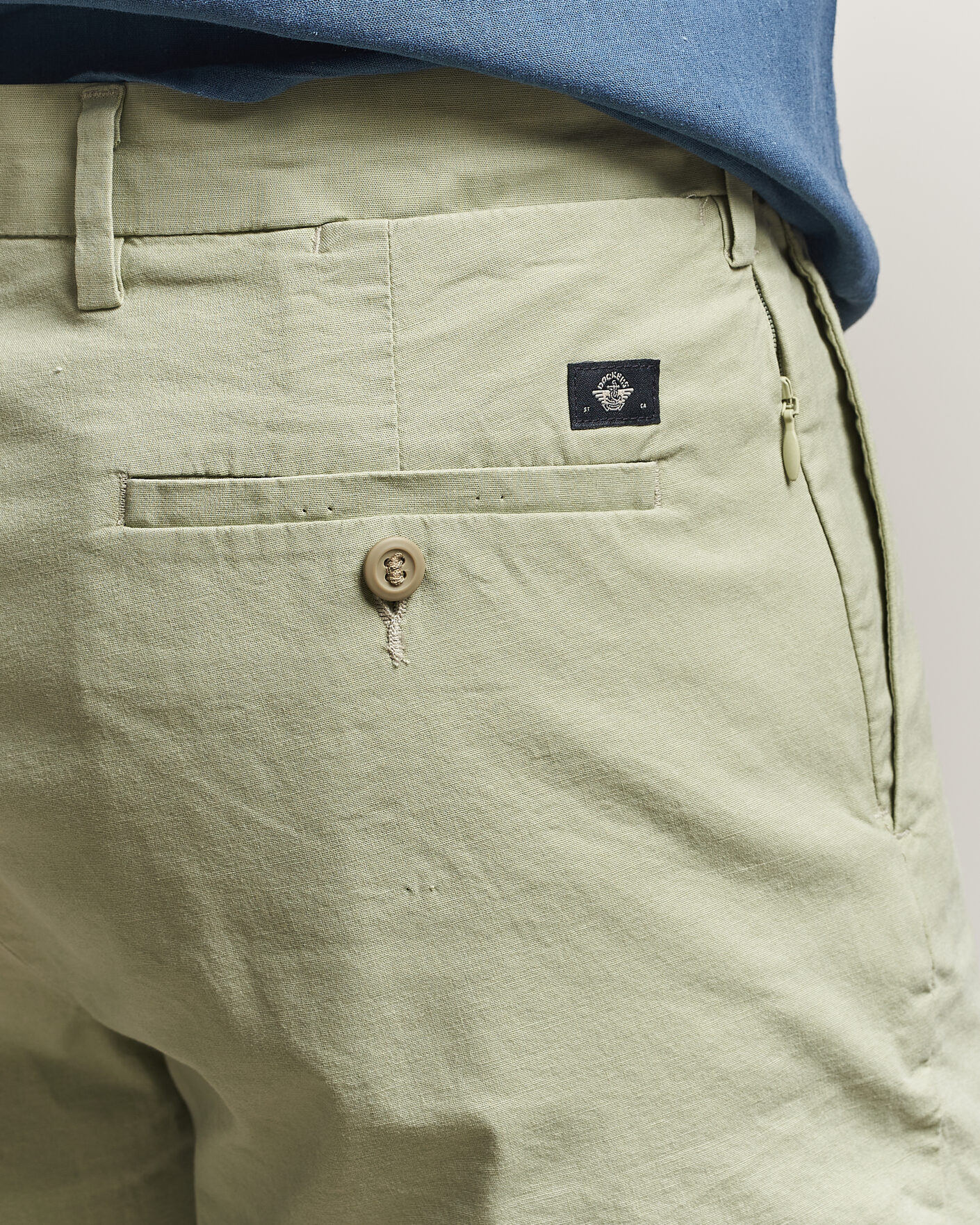 Uomini | Pantaloncini | Dockers | Slim Cotton/Linen Shorts Tea