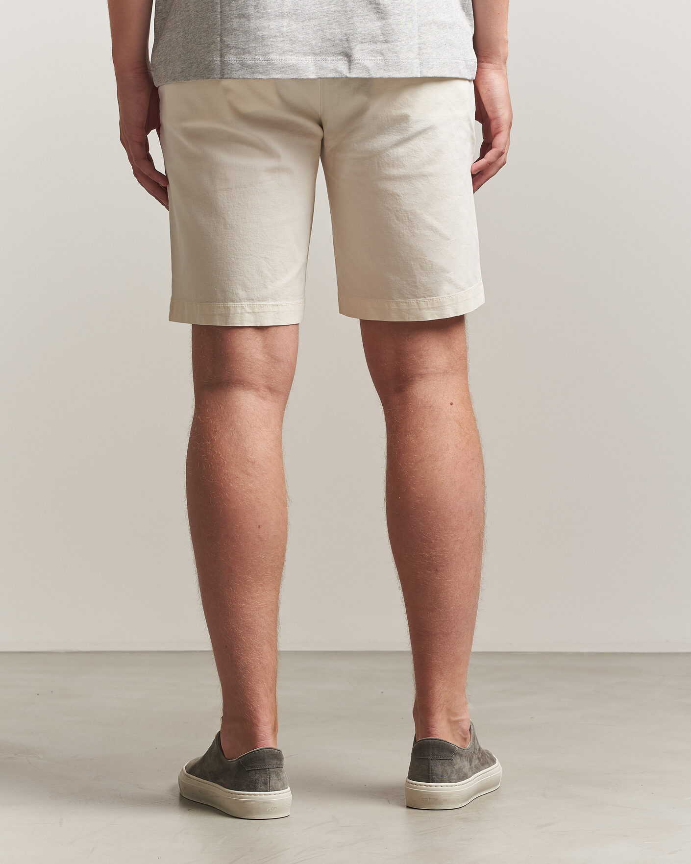 Uomini | Pantaloncini | Dockers | Slim Cotton/Linen Shorts Buttercream