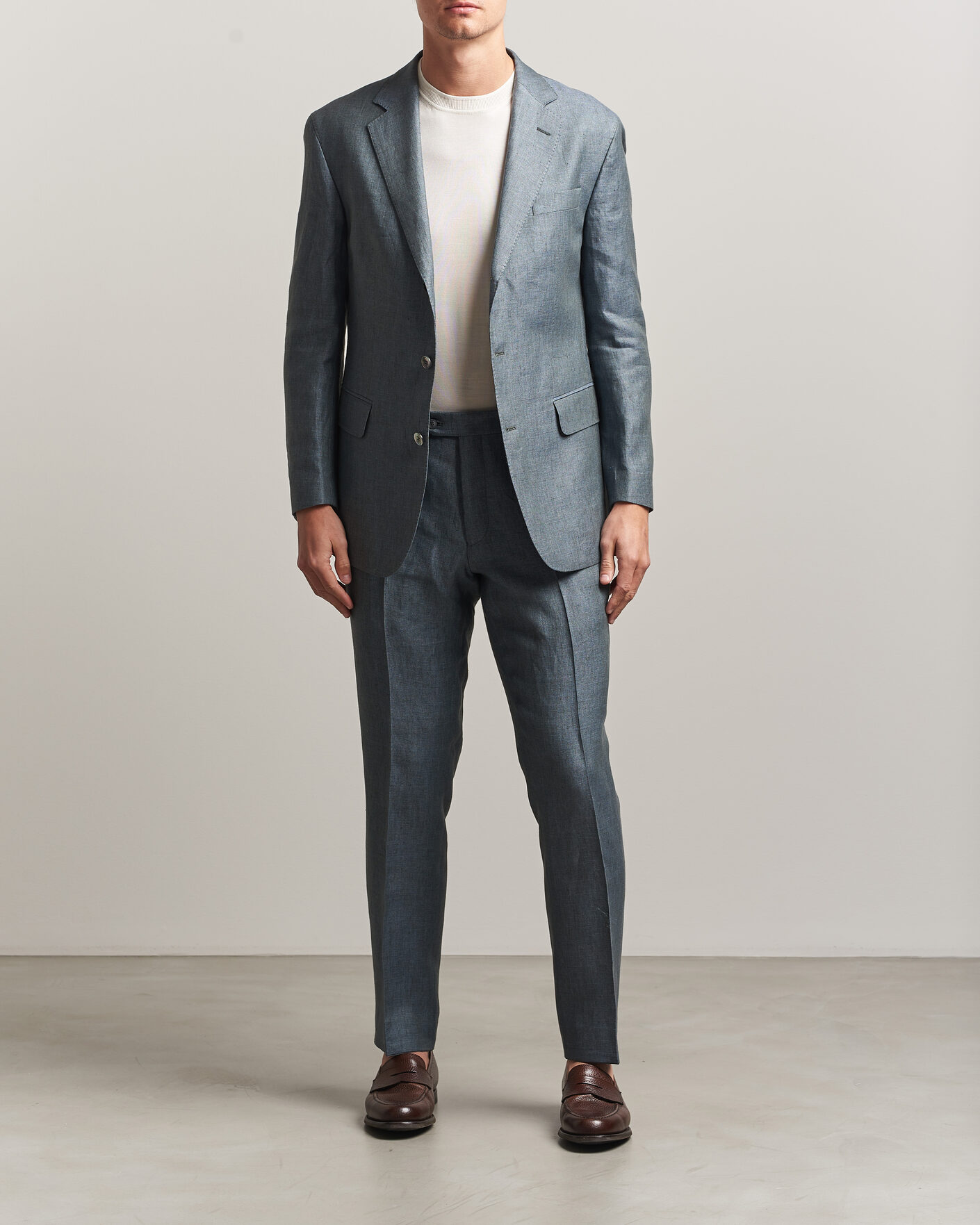 Uomini | Blazers | Oscar Jacobson | Robert Linen Blazer Olive