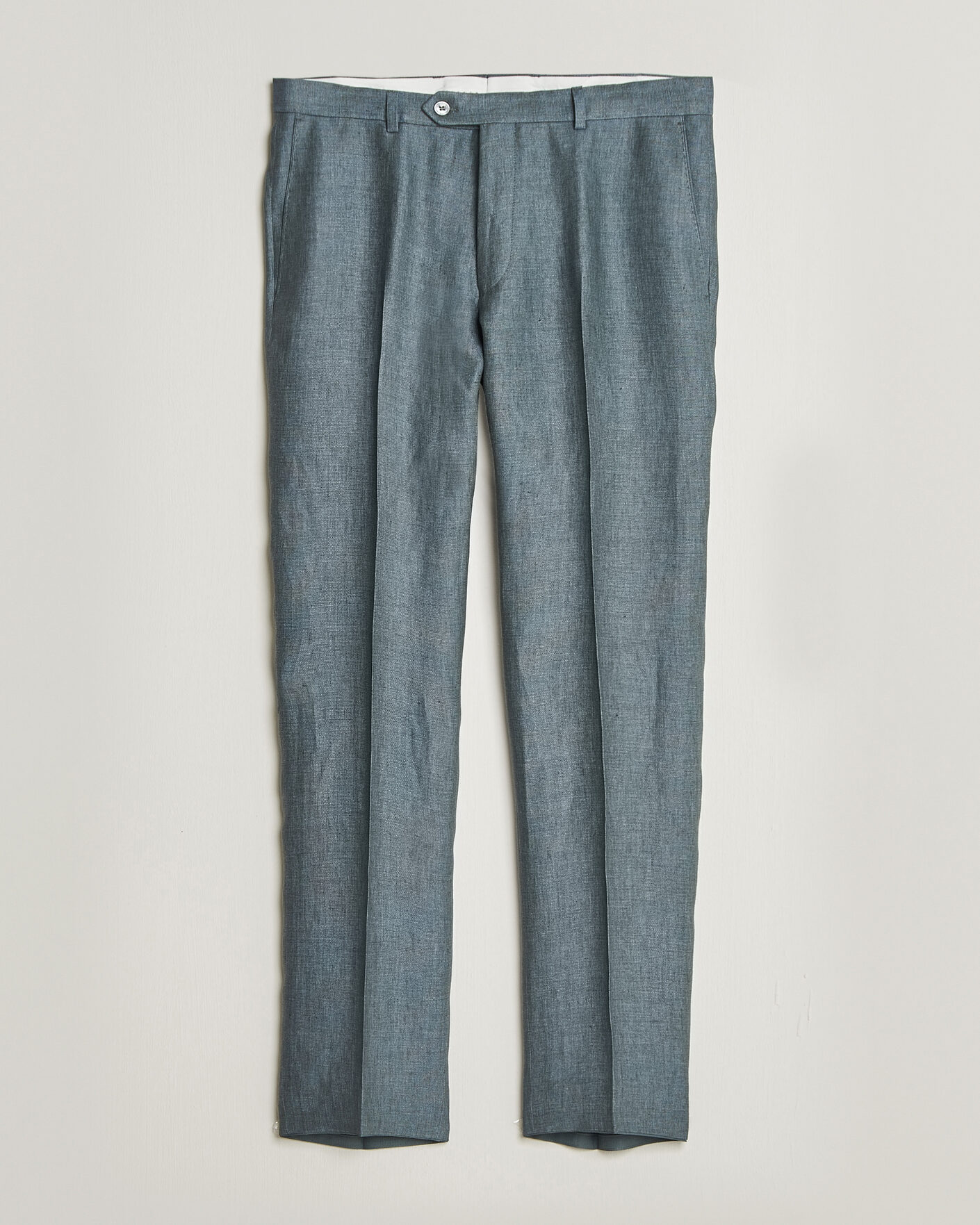 Uomini | Pantaloni | Oscar Jacobson | Dandy Linen Trousers Green