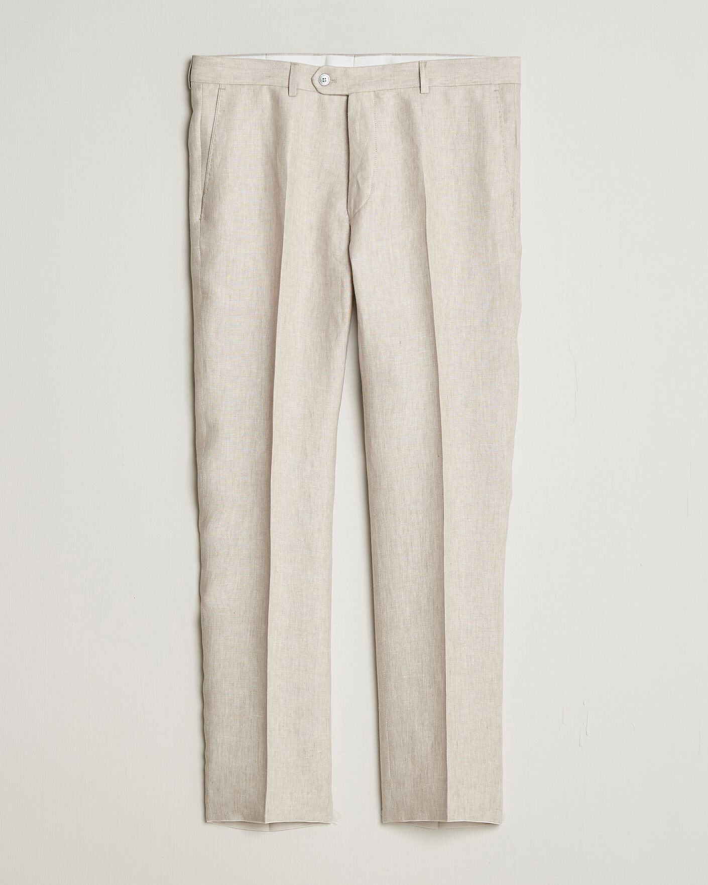 Uomini | Pantaloni | Oscar Jacobson | Dandy Linen Trousers Off White
