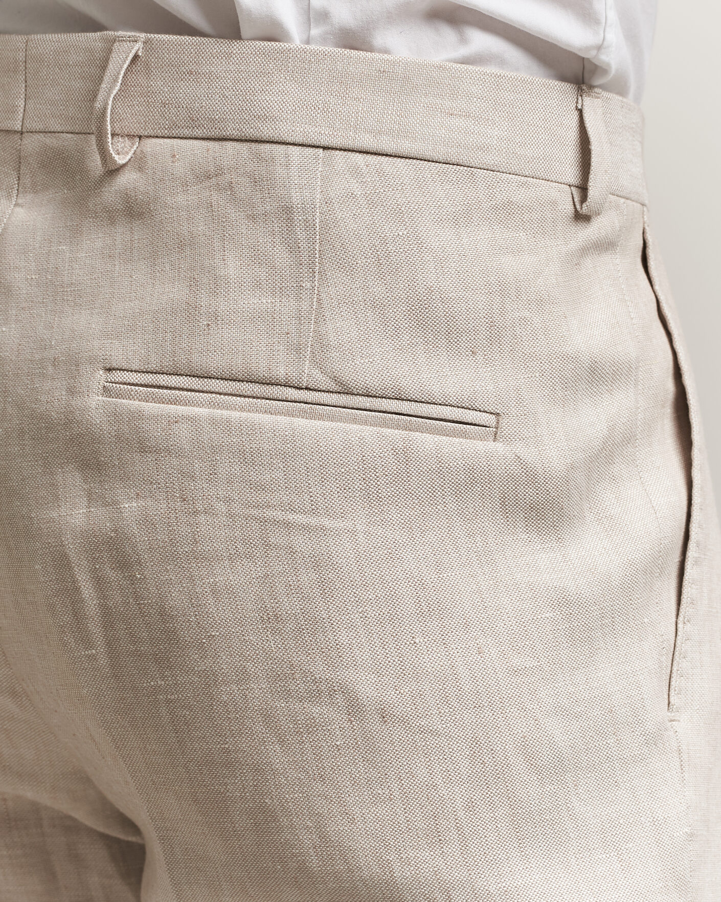 Uomini | Pantaloni | Oscar Jacobson | Dandy Linen Trousers Off White