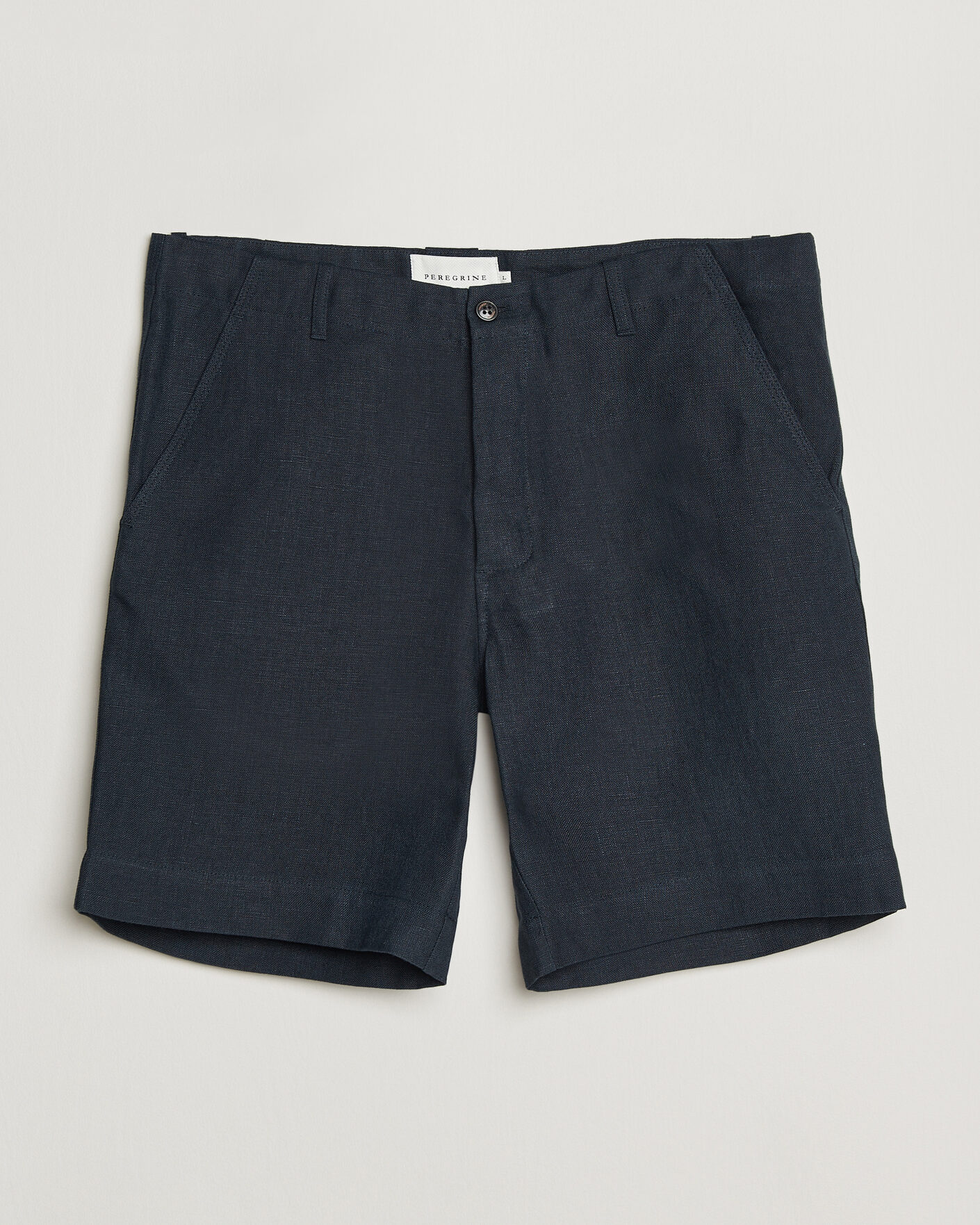 Uomini | Pantaloncini | Peregrine | Windsor Linen Shorts Navy Stripe