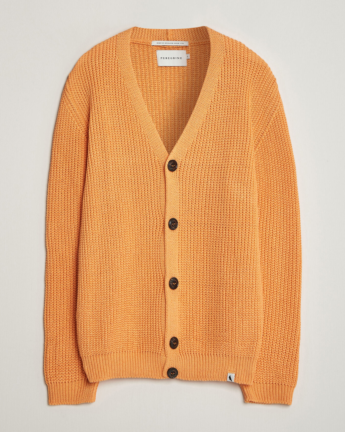 Uomini | Maglieria | Peregrine | River Cotton Cardigan Apricot