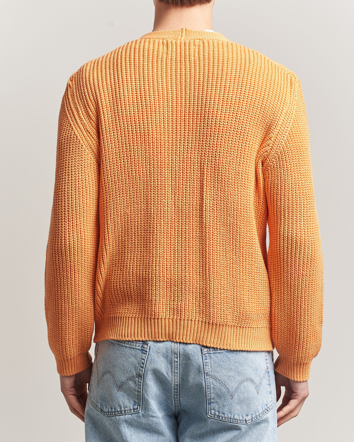 Uomini | Maglieria | Peregrine | River Cotton Cardigan Apricot