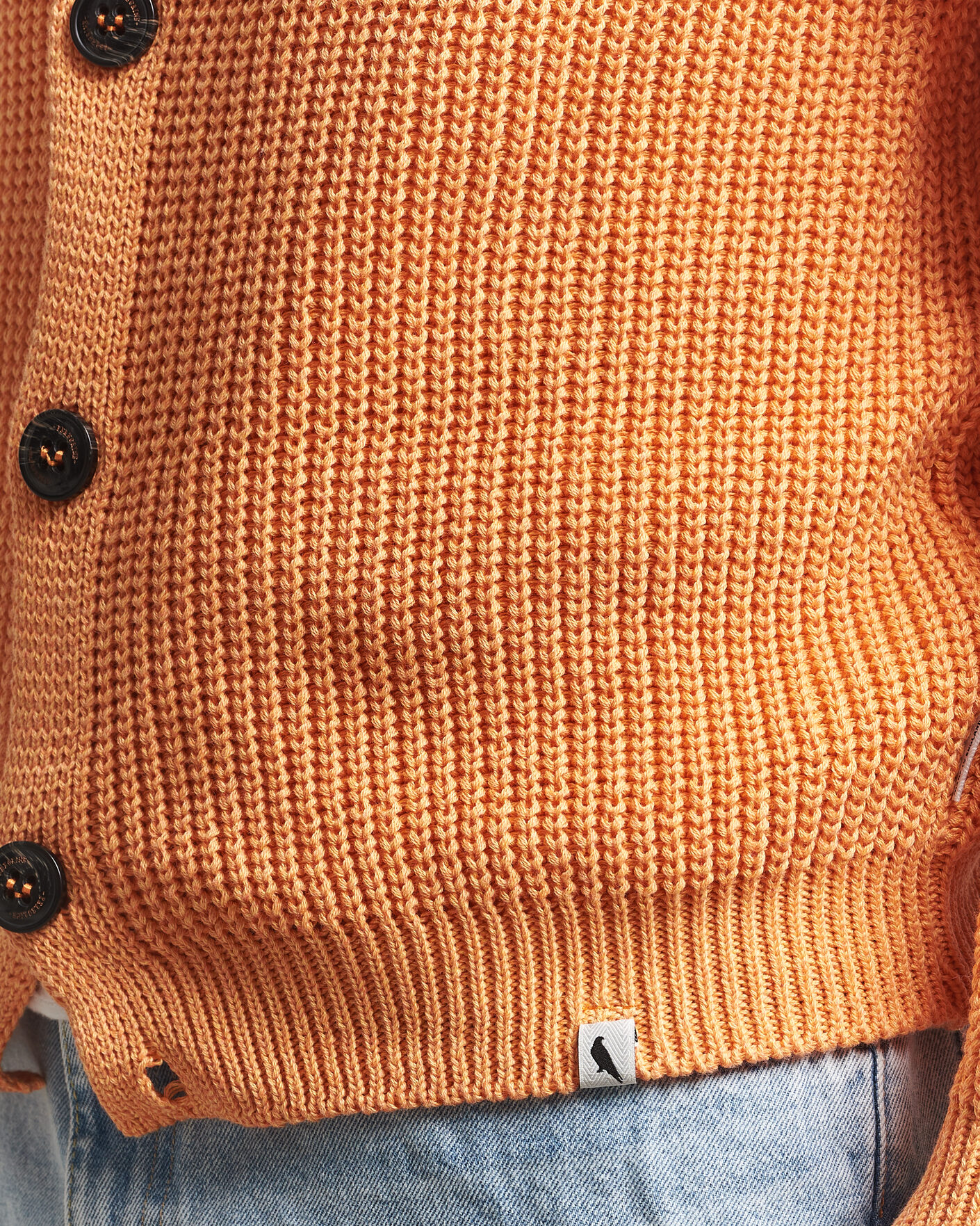 Uomini | Maglieria | Peregrine | River Cotton Cardigan Apricot