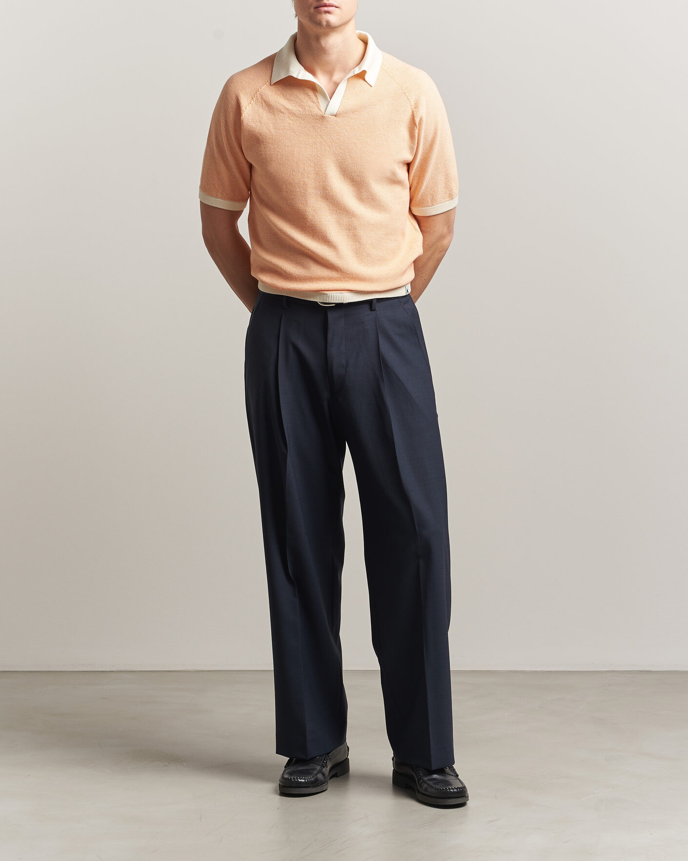 Uomini | Polo | Peregrine | Lynton Cotton Polo Apricot